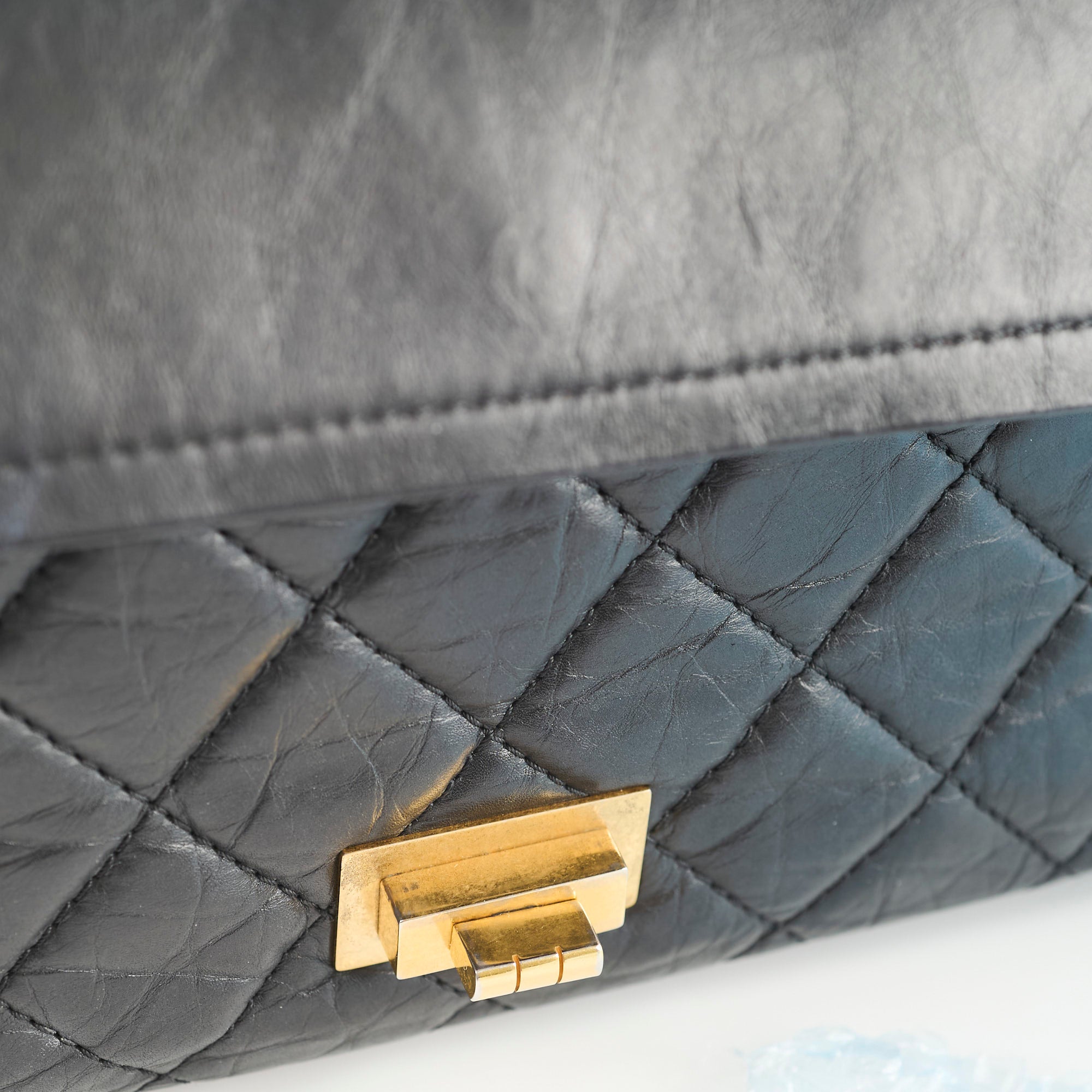 Chanel Reissue 227 Black Leather Flap Bag - Classic Luxury Handbag for Women | Perfect for Evening Events, Parties & Special Occasions
