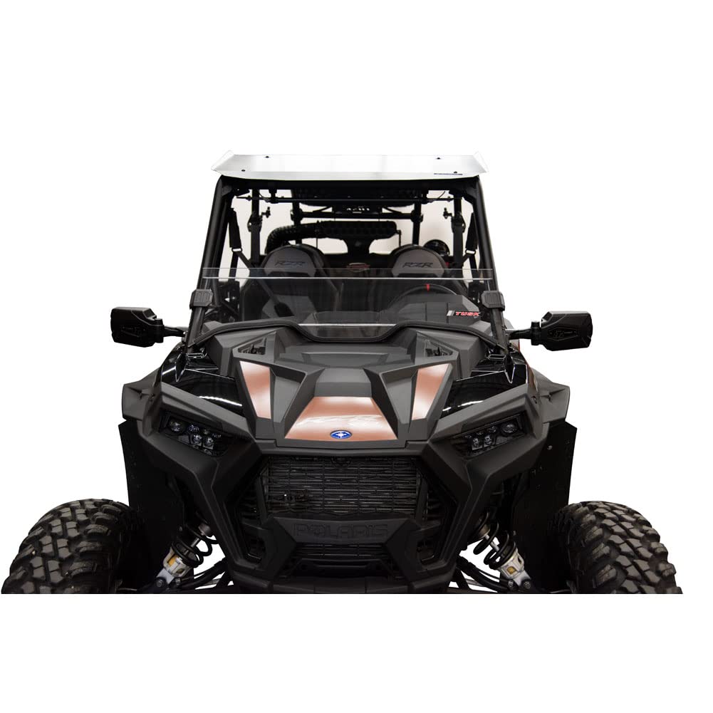 Polaris RZR XP Turbo S Velocity 2019-2021 Clear Removable Half Windshield - Durable Tusk ATV Windshield for Off-Road Protection & Adventure Riding