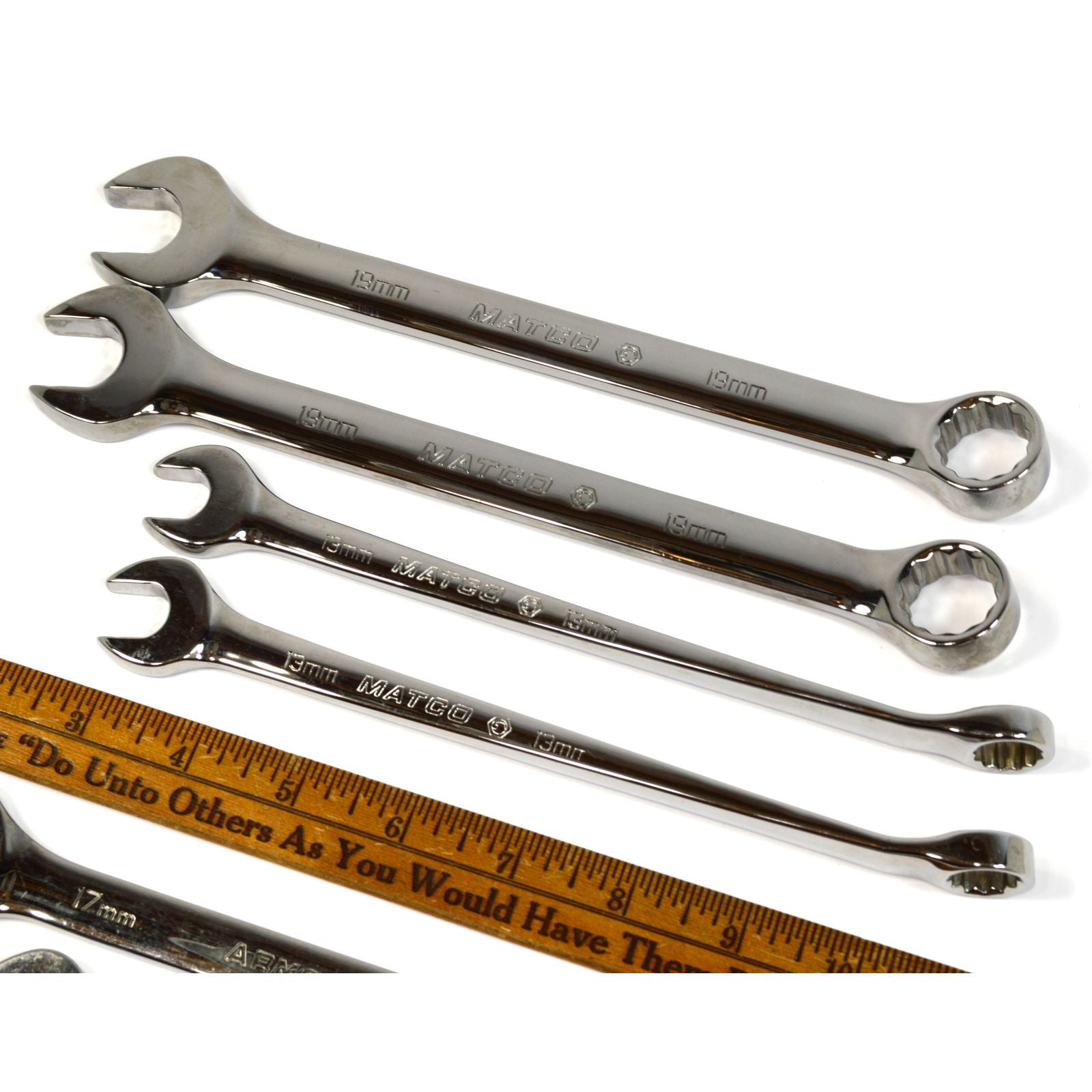 Premium 8-Piece Mixed Wrench Set - Metric Combo & Flare Nut Wrenches (Matco & Armstrong) - Perfect for Automotive Repair, DIY Projects & Professional Mechanics