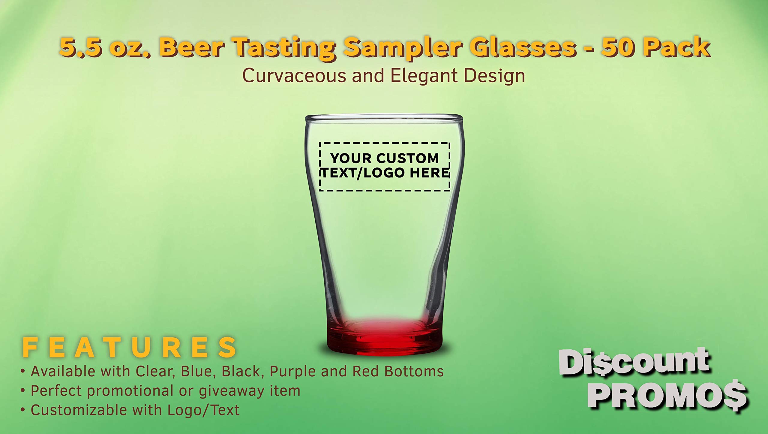 50-Pack Personalized Custom Shot Glasses 5.5 oz Bulk Set - Engraved Party Cups for Wedding, Birthday, Events & Bar Decor - Red - Perfect for Bachelor Parties, Tailgating & Corporate Gifts