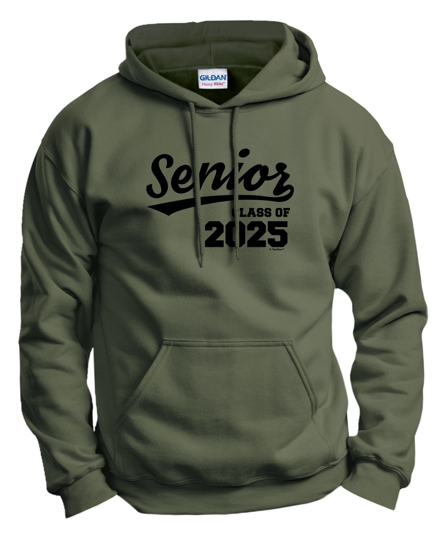 ThisWear Class of 2025 Graduation Hoodie - 2025 Senior Gifts, Commemorative College Sweatshirt for High School & University Graduates - Perfect for Graduation Ceremonies, Parties & Alumni Events