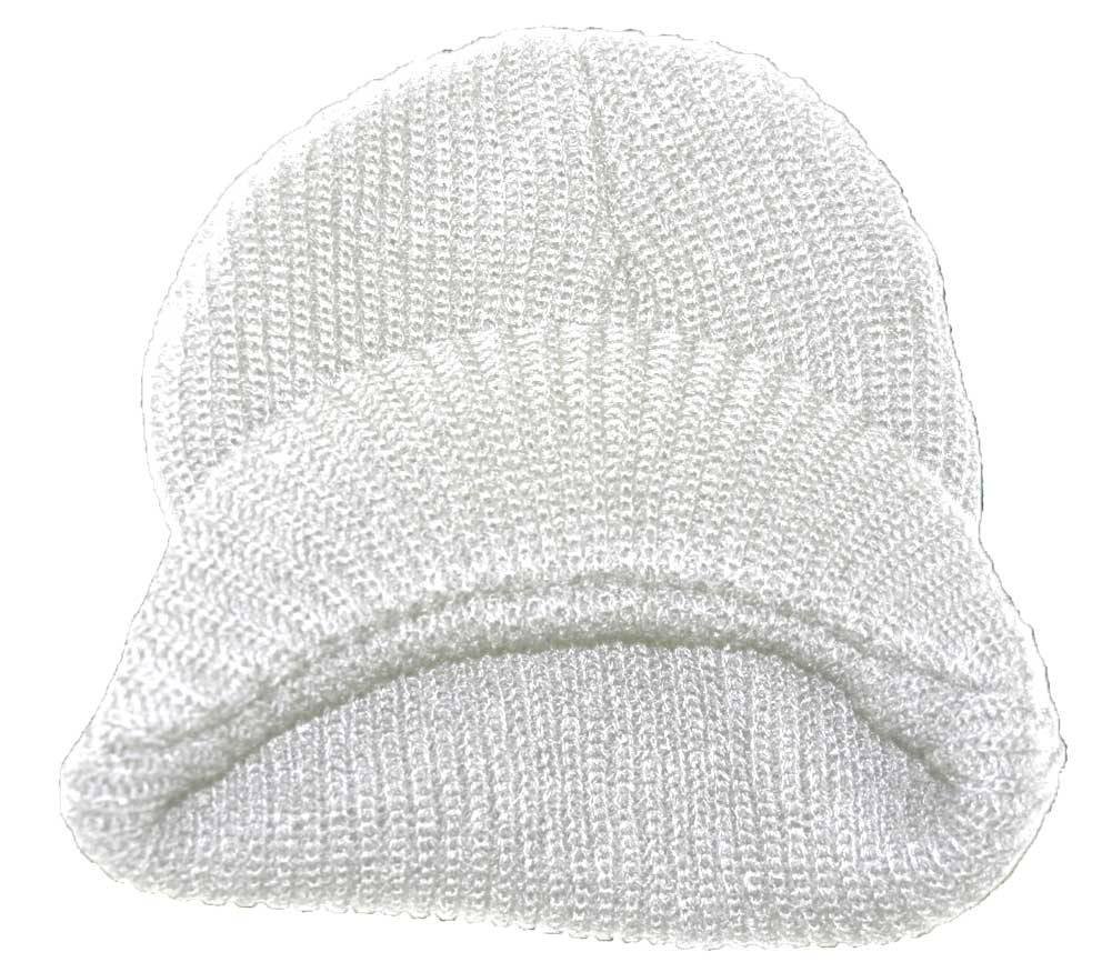Top Headwear GI Ribbed Waffle Cuff Beanie Visor - Warm Winter Hat for Men & Women - Perfect for Skiing, Snowboarding & Outdoor Activities