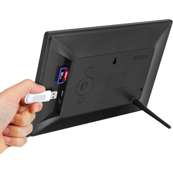 10.1 Inch Digital Photo Frame with 4GB Memory & Remote Control - 1024x600 Resolution for Home Decor, Office Display, and Gift Giving
