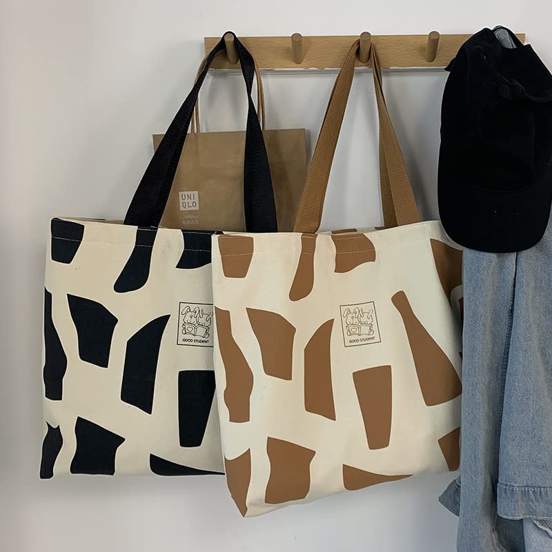 Eco-Friendly Reusable Canvas Tote Bag with Inside Pocket - Durable Shopping & Grocery Bag for Women, Perfect for Grocery Shopping, Beach Trips & Everyday Use