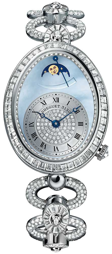 Breguet Reine de Naples 8978 18K White Gold Diamond Ladies Watch - Luxury Women's Timepiece for Elegant Evenings & Special Occasions