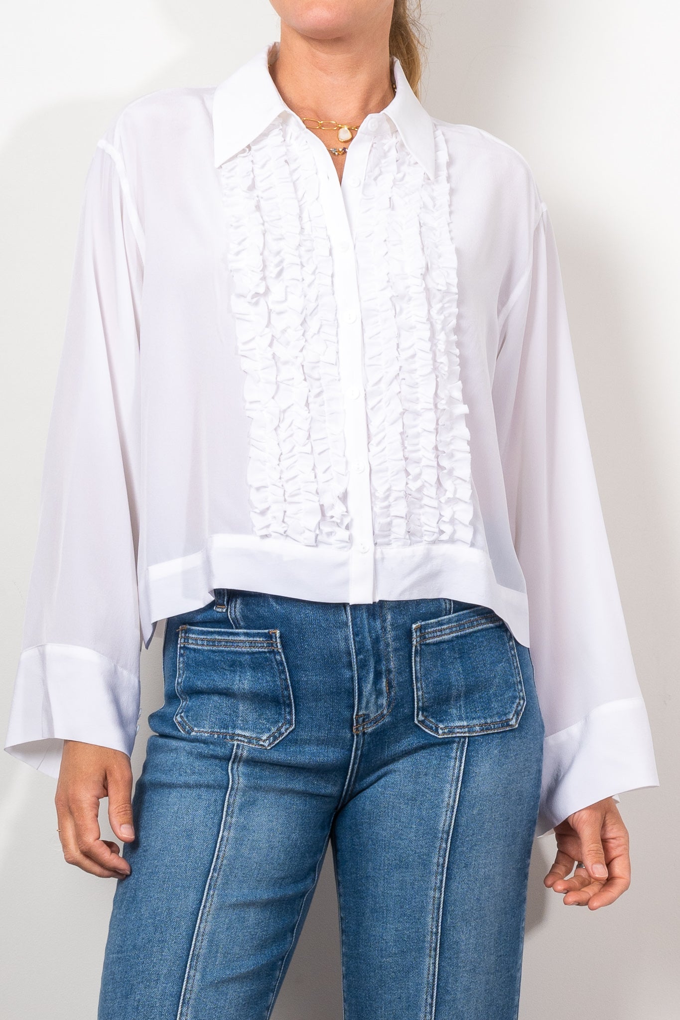 M.A. Dainty Liza Shirt - Women's Stylish Casual Blouse for Work & Everyday Wear | Perfect for Office, Date Night & Weekend Outfits