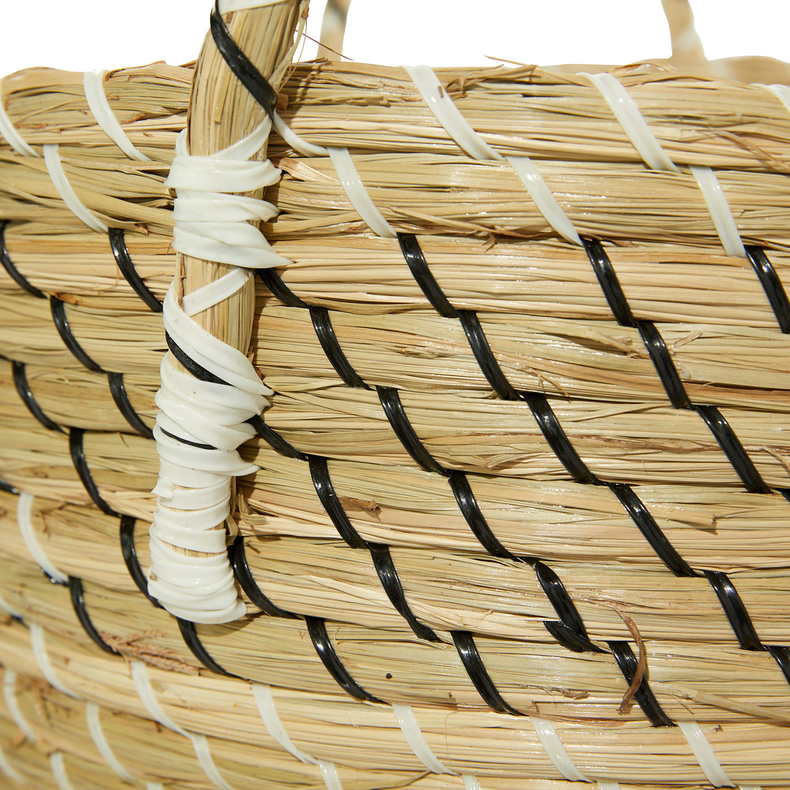 Deco 79 Handwoven Seagrass Storage Baskets - Set of 3 (14