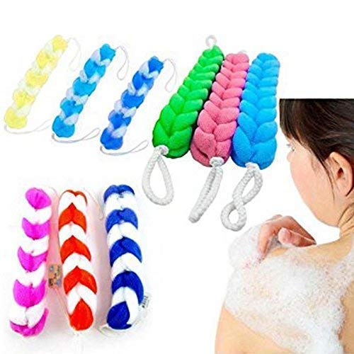 Dhiya Fashions & Supplies - Set of 5 Natural Loofah Sponges for Exfoliating & Body Scrubbing | Bath & Shower Essential for Soft Skin | Perfect for Spa, Home & Travel Use