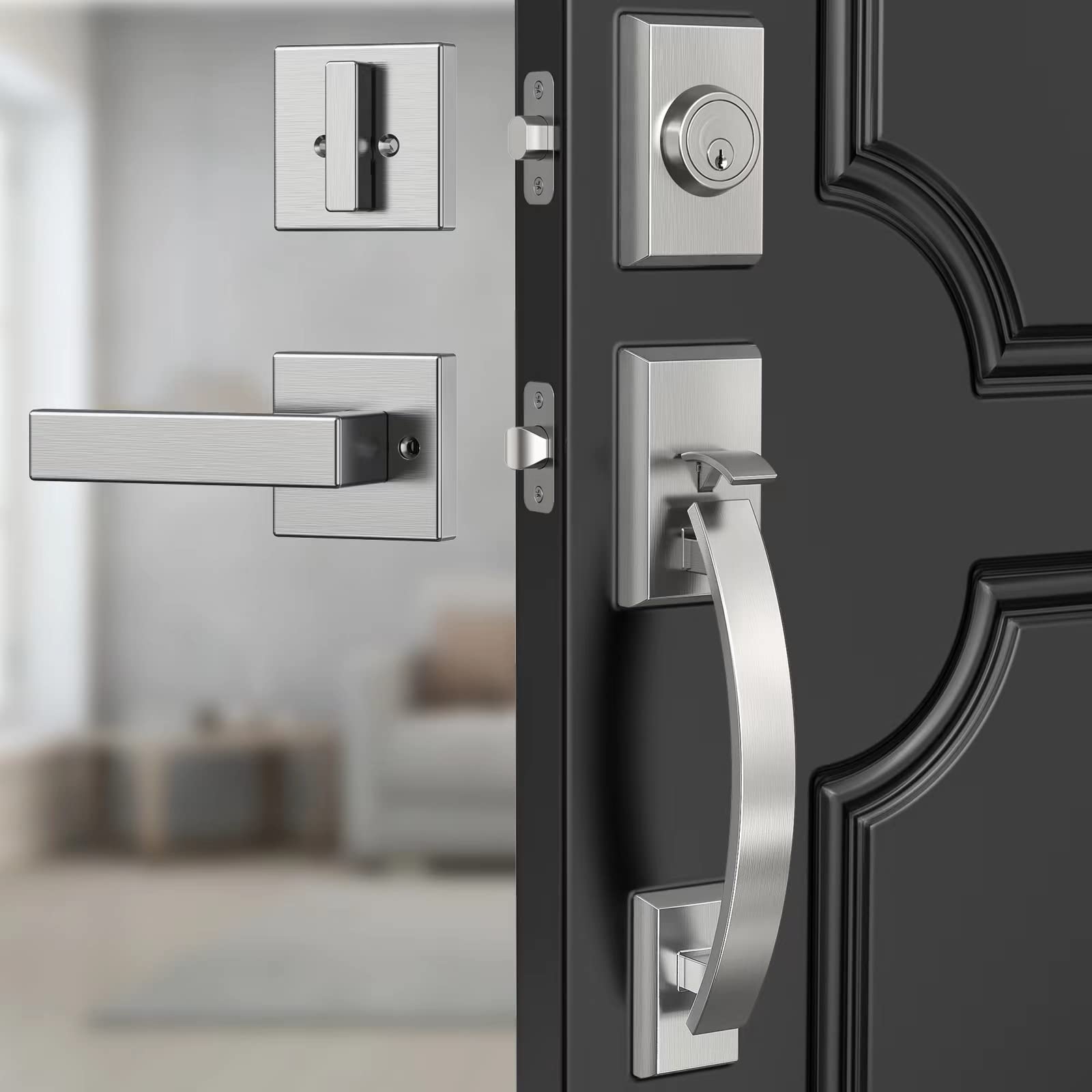 Heavy Duty Front Door Lock Set - 12.7