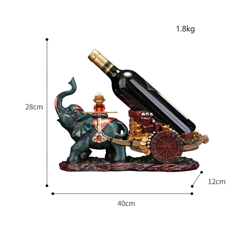 Handmade Resin Wine Rack Holder - Elegant Girl Model Home Bar Decor for Kitchen, Dining Room & Living Room | Unique Wine Shelf Accessory for Wine Bottle Storage & Display