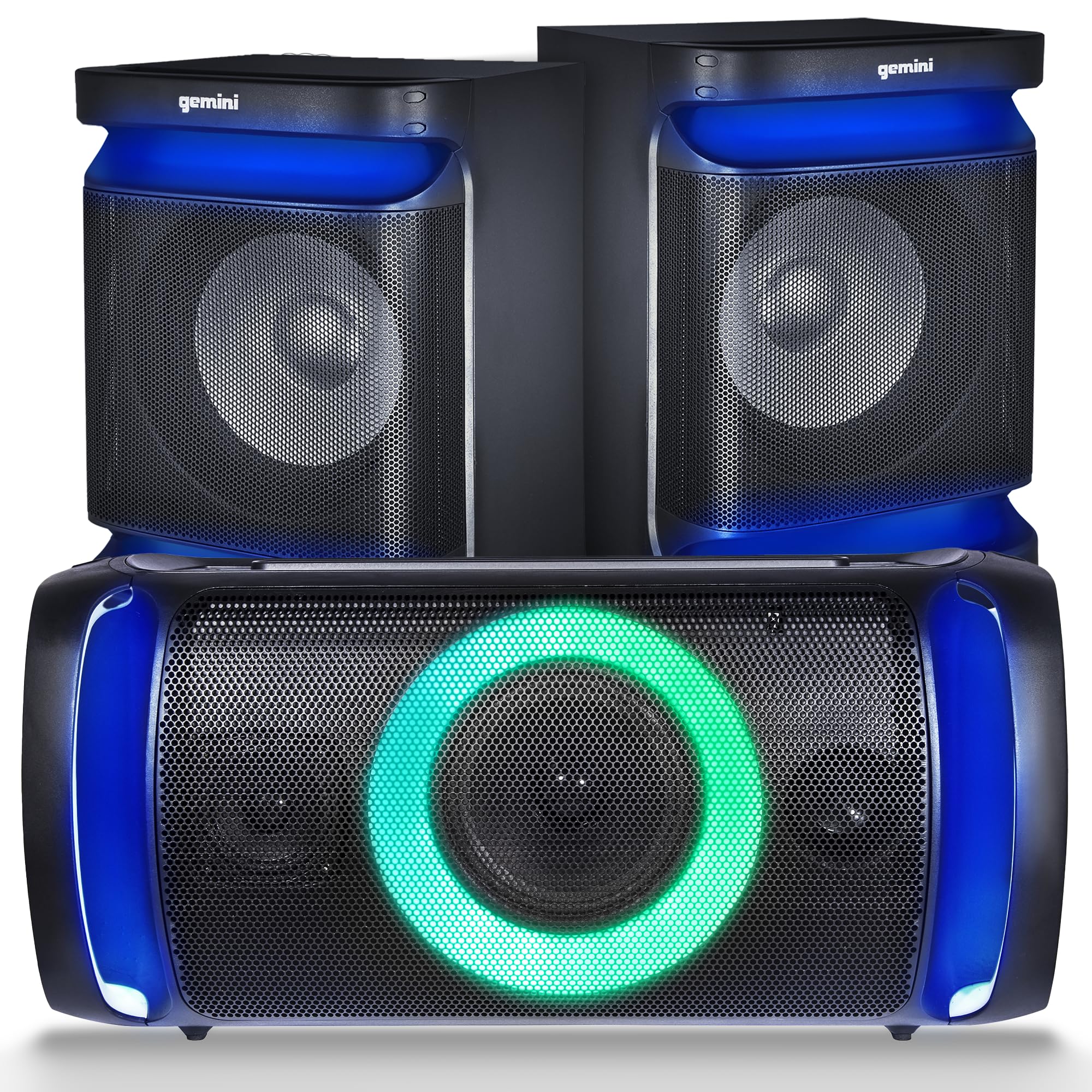 Gemini GSYS-2400 2000W Bluetooth Party Speaker with Dual 8