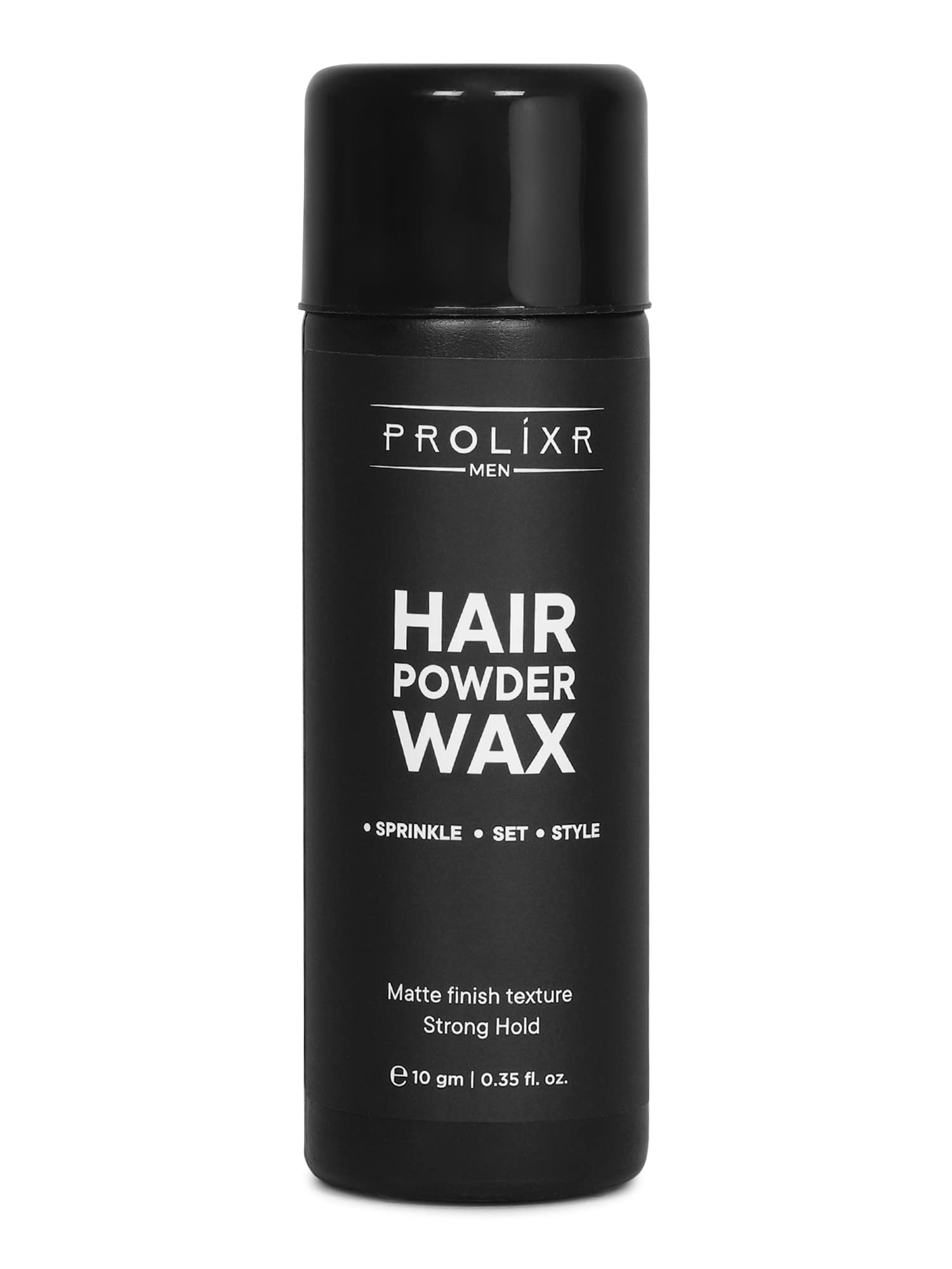 Prolixr Hair Volumizing Powder Wax 10gm - 24 Hour Strong Hold Matte Finish Styling Powder for Men | 100% Natural & Safe | Restylable Hair Wax | Perfect for Daily Use, Special Occasions & Travel