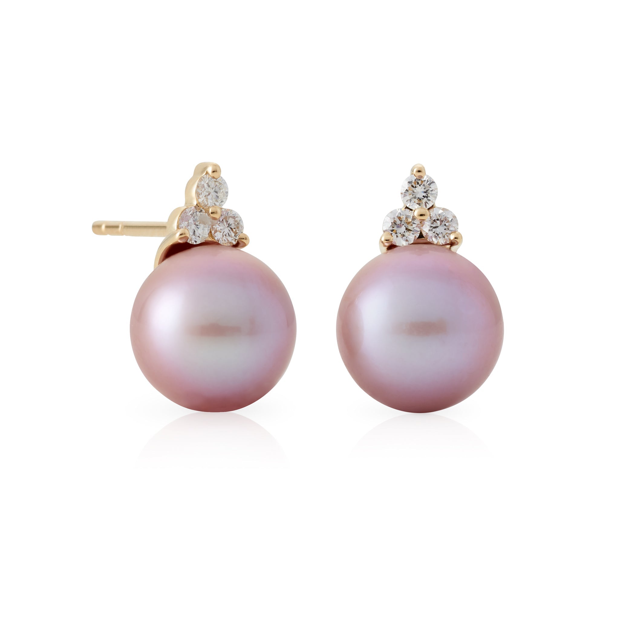 Pink Pearl and Diamond Madison Earrings for Women - Elegant Dangle Earrings for Party, Wedding & Special Occasions