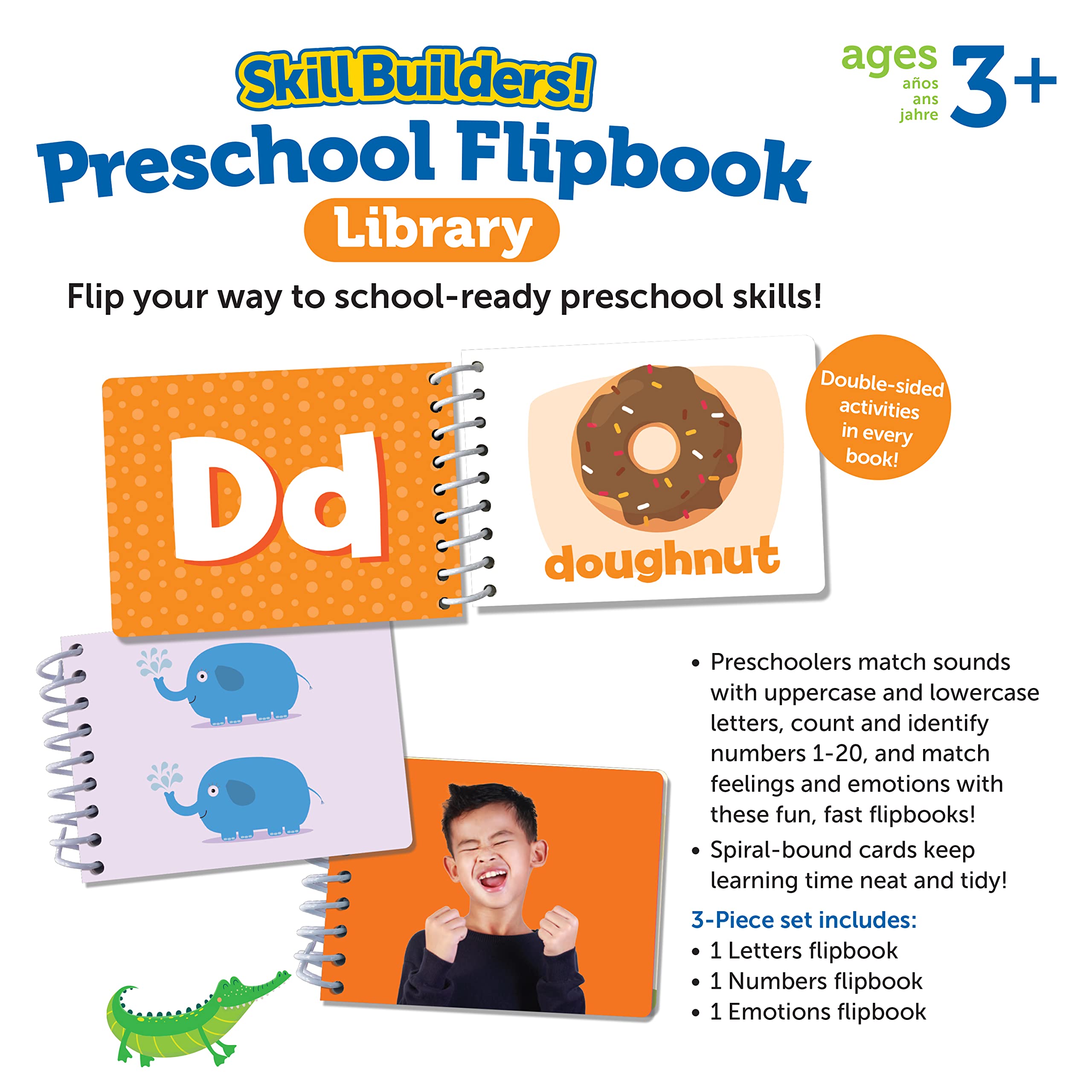 Skill Builders Preschool Flipbook Library - Early Learning Activities for Kids