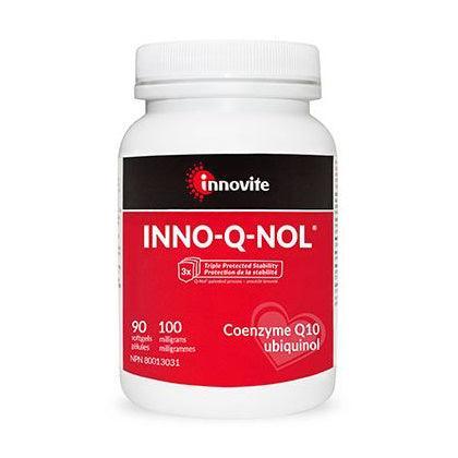 INNOVITE INNO Q NOL 100mg 90 Softgels - CoQ10 Supplement for Heart Health & Energy Support - Supports Cardiovascular Function & Cellular Energy - Perfect for Adults Seeking Vitality Boost