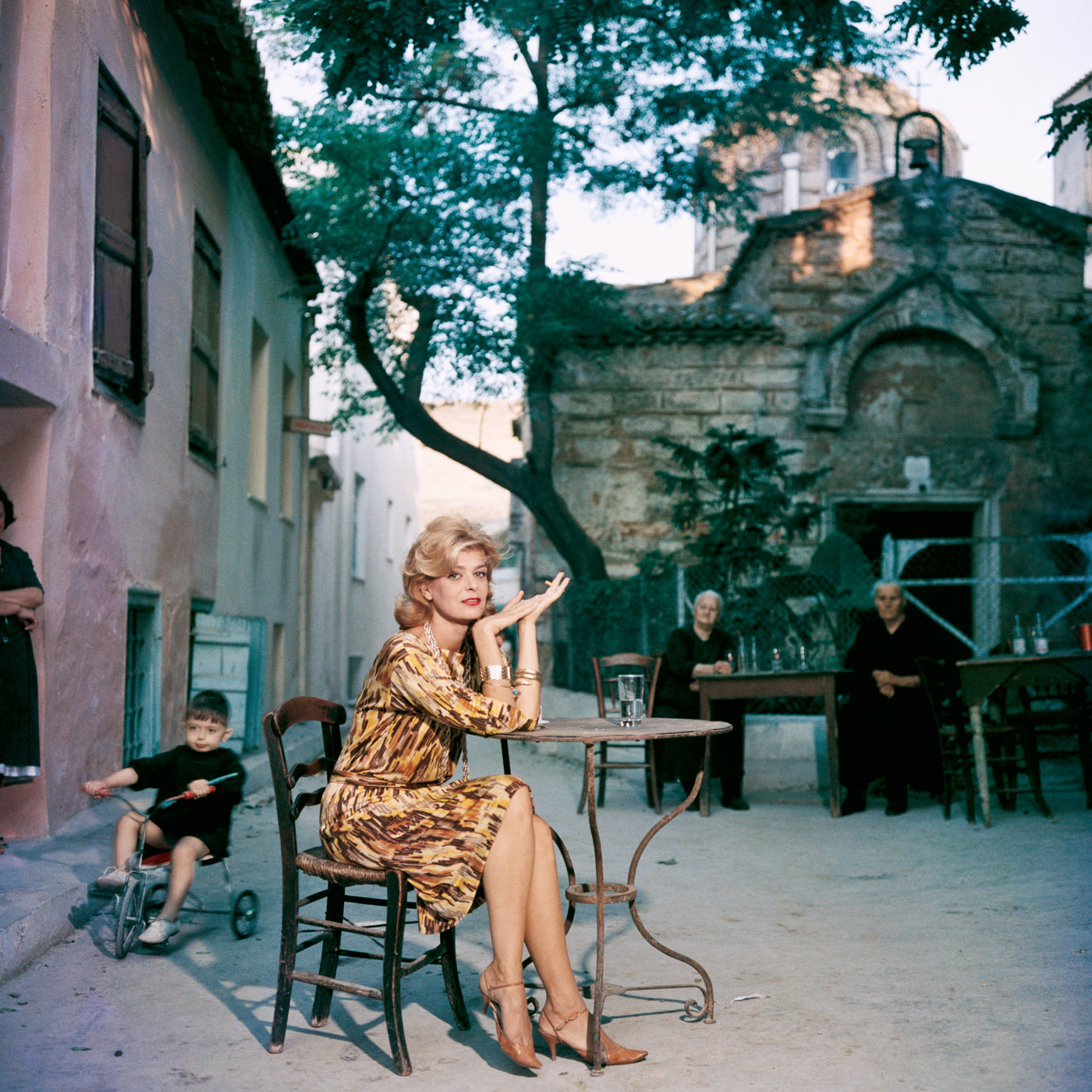 Slim Aarons Melina Mercouri Vintage Photograph Print - Classic Hollywood Glamour Wall Art for Home & Office Decor