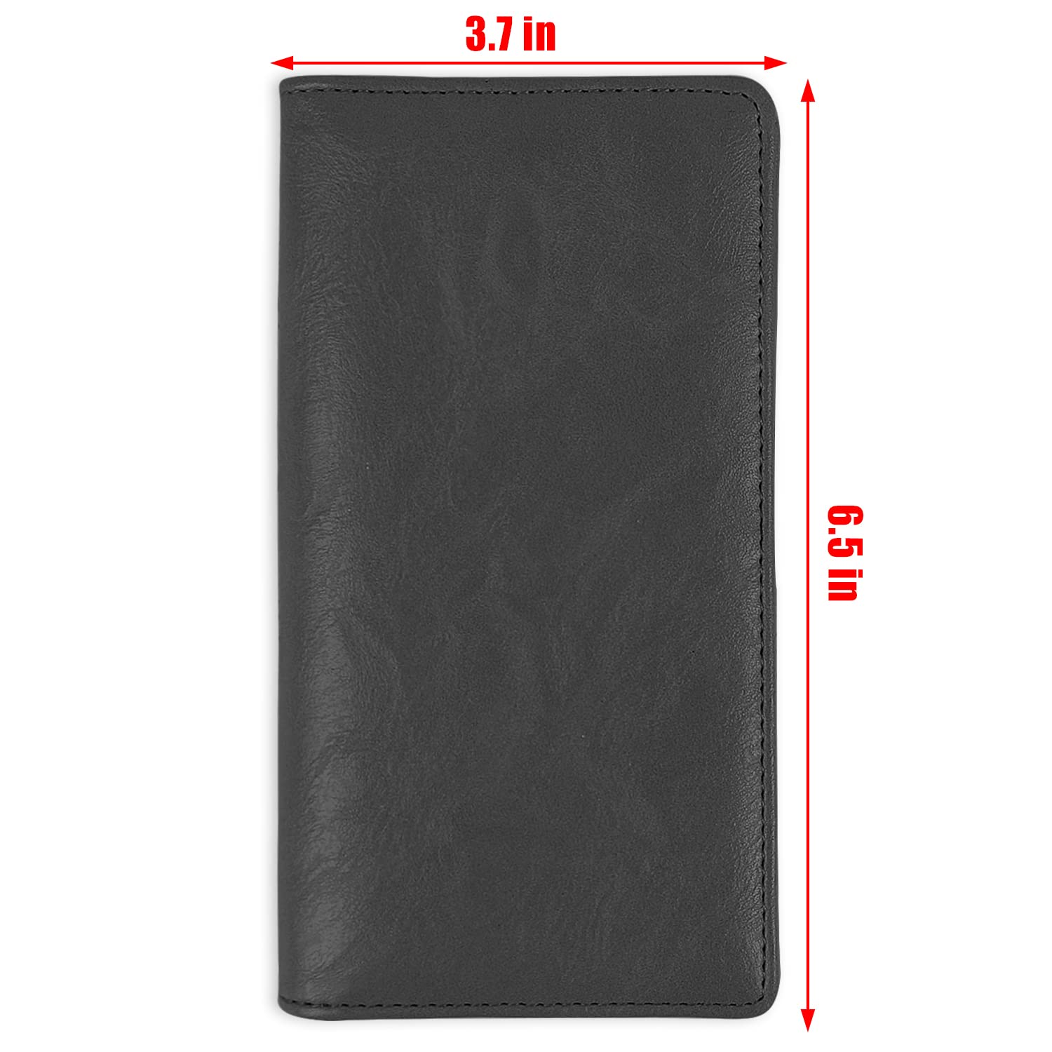 Sanlykate RFID Blocking PU Leather Checkbook Cover with Pen Holder - Denim Blue Wallet for Women & Girls | Top & Side Tear Check Protection | Free Divider | Perfect for Everyday Use, Office & Travel