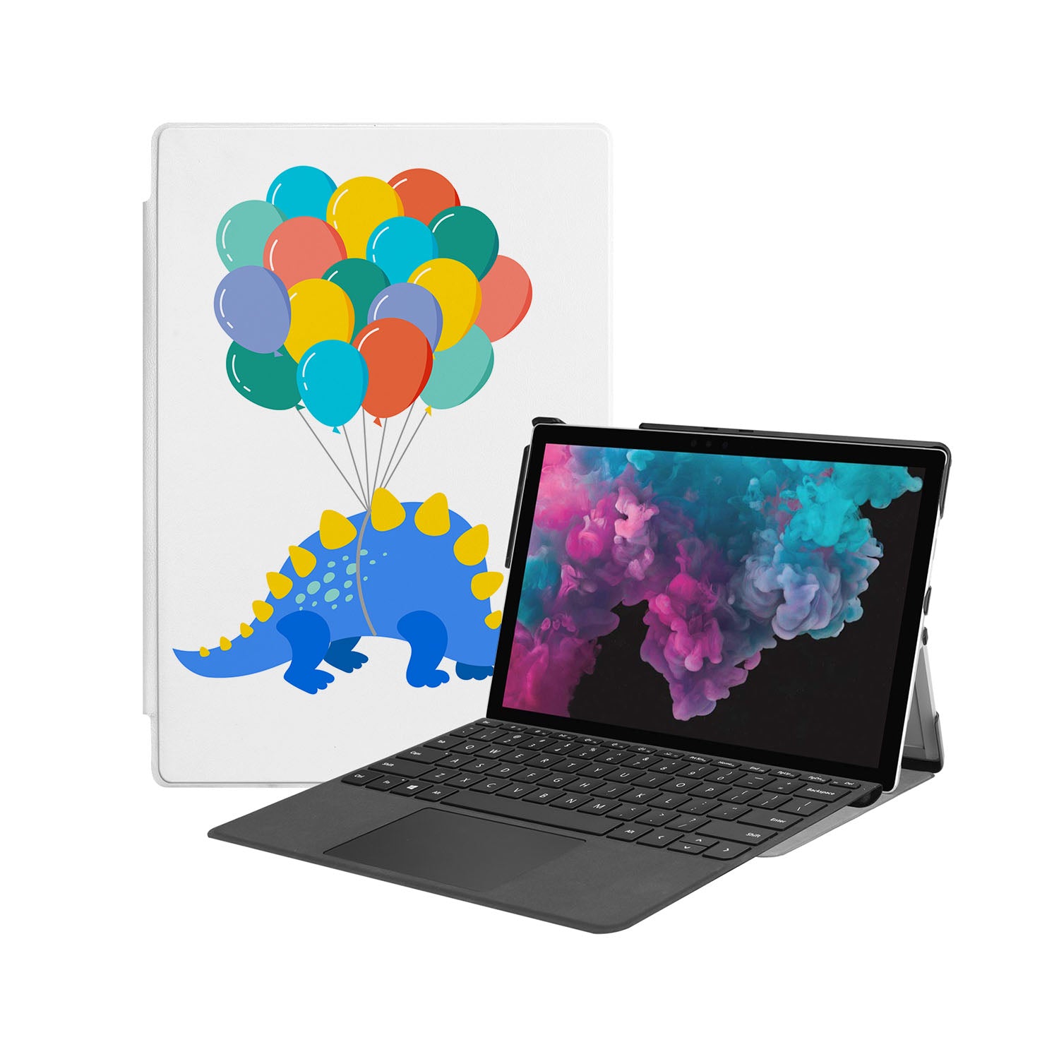 Microsoft Surface Case with Dinosaur Design - Protective Cover for Surface Pro/Go/Laptop - Perfect for School, Work & Travel