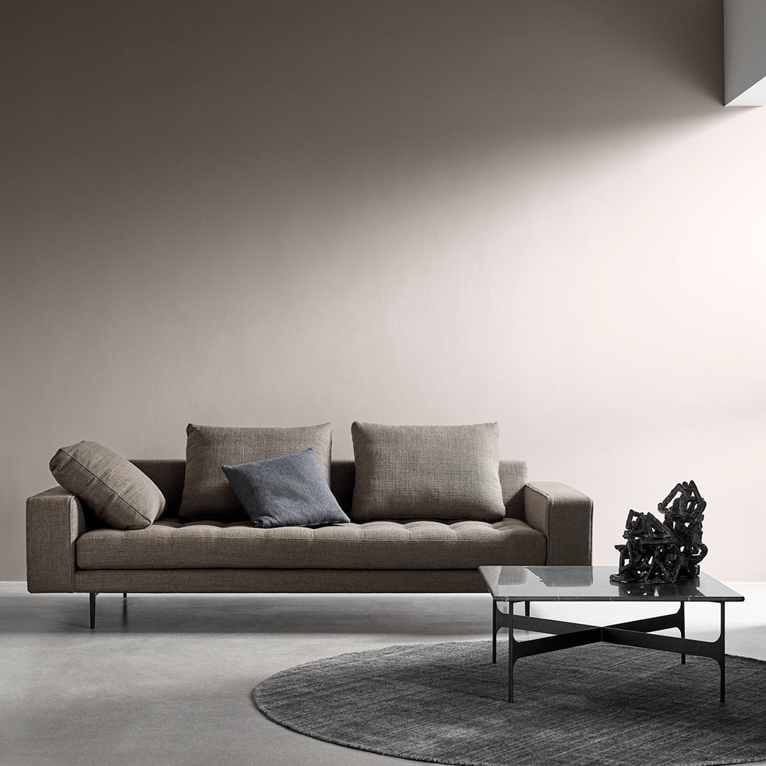 Floema Modern Square Coffee Table - Stylish Living Room Center Table for Home Decor, Sofa Table with Storage Shelf - Perfect for Small Spaces, Apartments & Lounge Areas