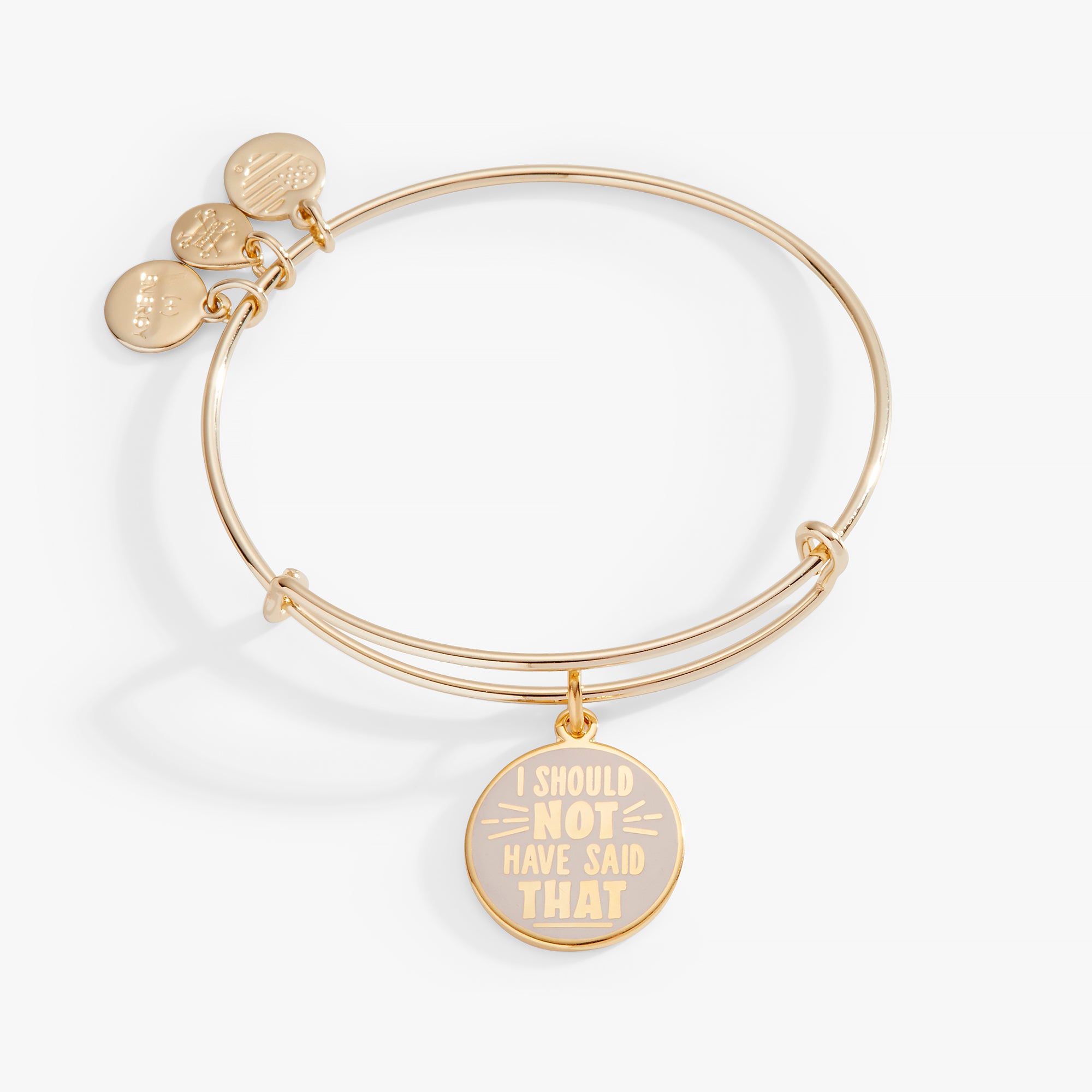 Harry Potter™ Hagrid 'I Should Not Have Said That' Charm Bangle Bracelet - Official Wizarding World Jewelry for Cosplay, Gifts & Harry Potter Fans