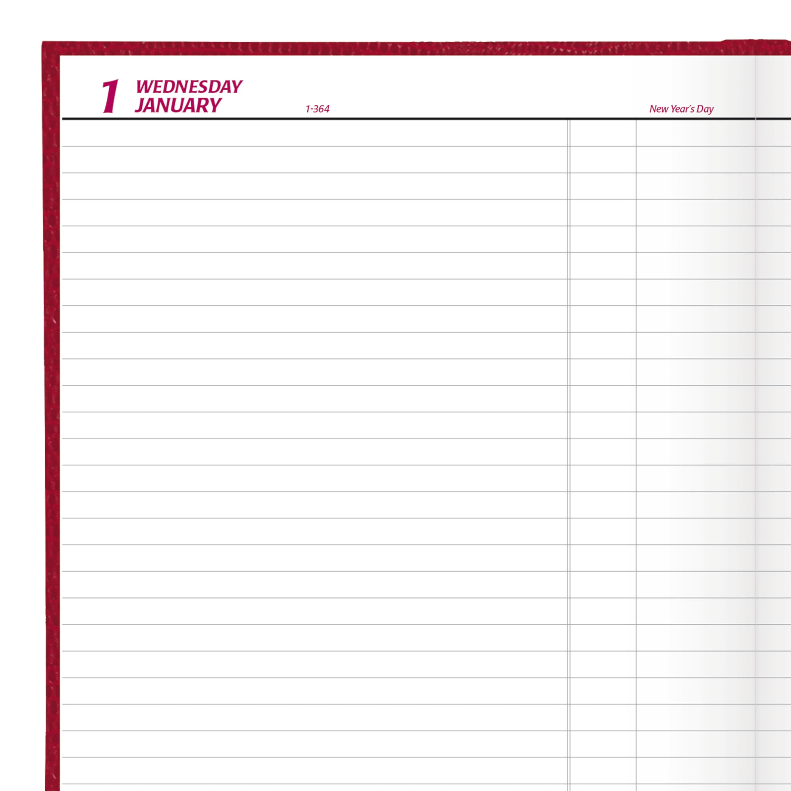Brownline® 2025 Traditional Daily Planner - Undated 12-Month Organizer (January to December), 10