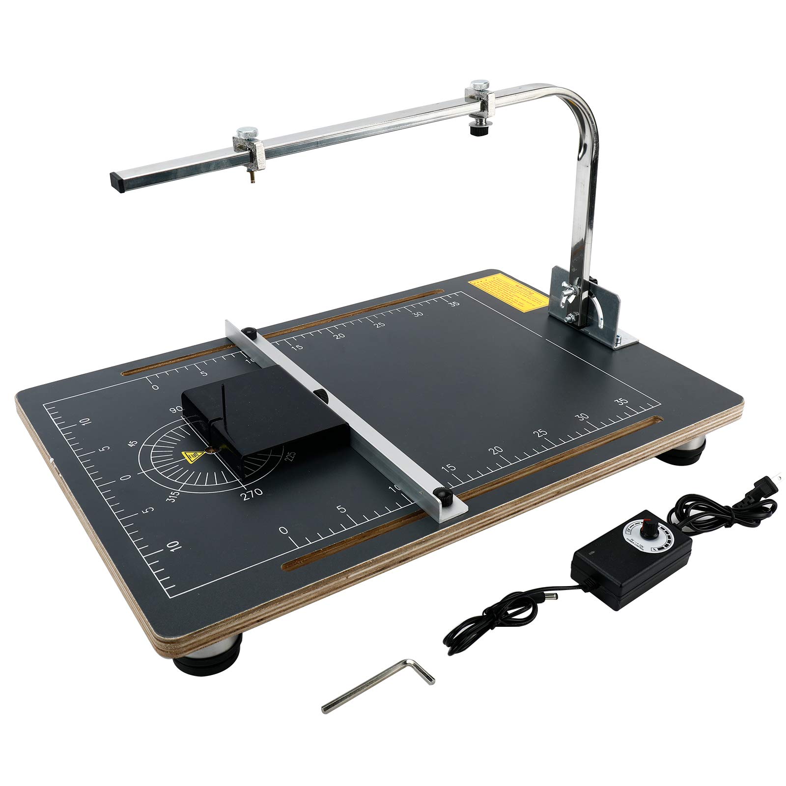 110V 30W Electric Hot Wire Foam Cutter - Portable Table Top Styrofoam Cutting Tool for Sponge, Pearl Cotton, KT Board, Polystyrene - Perfect for DIY Crafts, Model Making & Packaging Projects