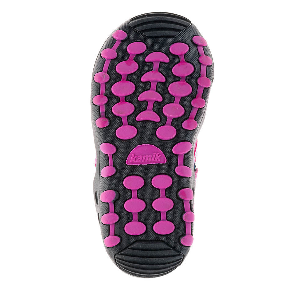 Kamik Magenta Crab Youth Sandal - Waterproof Kids Sandals for Beach, Pool & Outdoor Play | Non-Slip Comfortable Children's Footwear