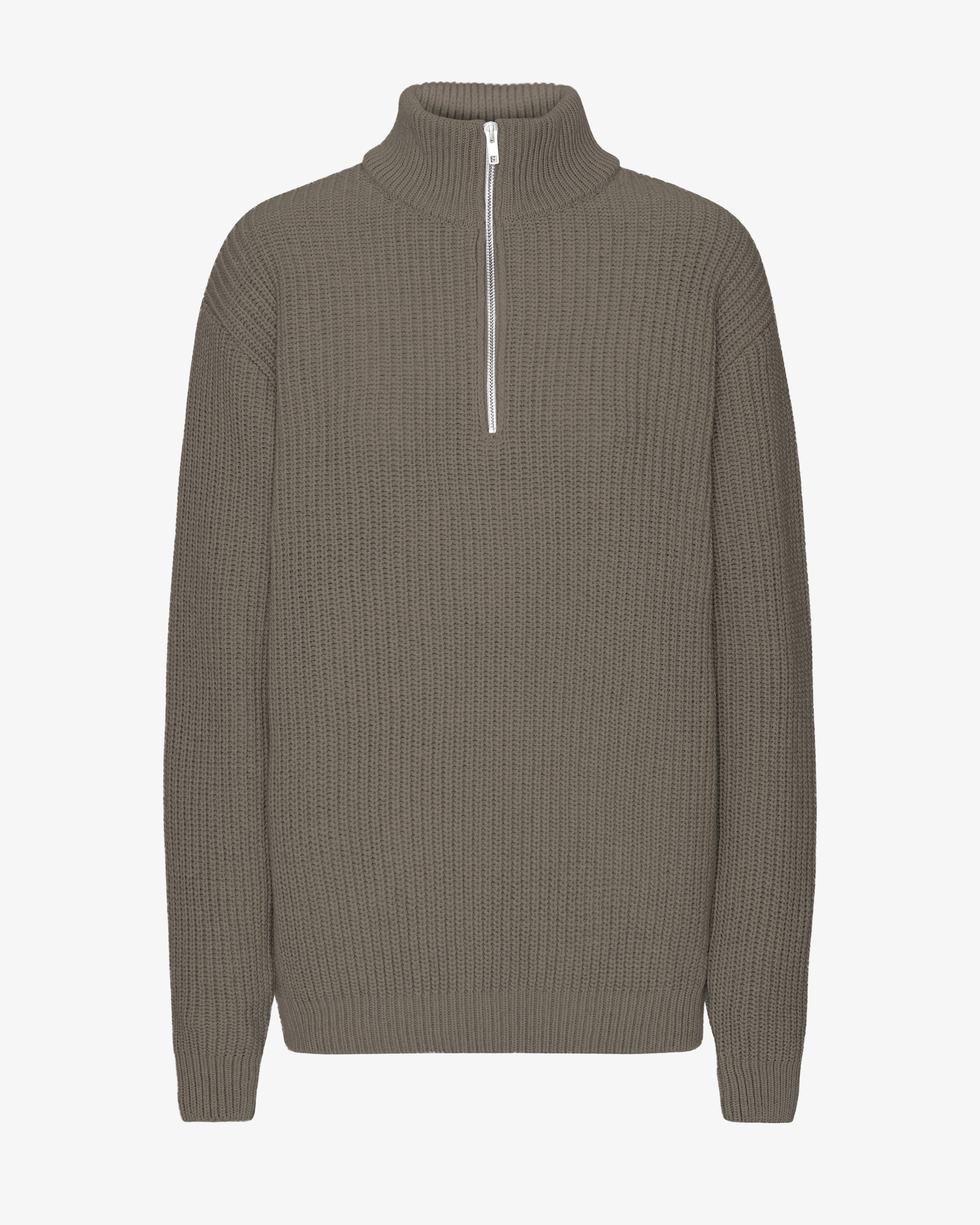 Premium Merino Wool Quarter Zip Sweater for Men - Dusty Olive | Warm & Breathable Layering for Outdoor Adventures & Casual Wear
