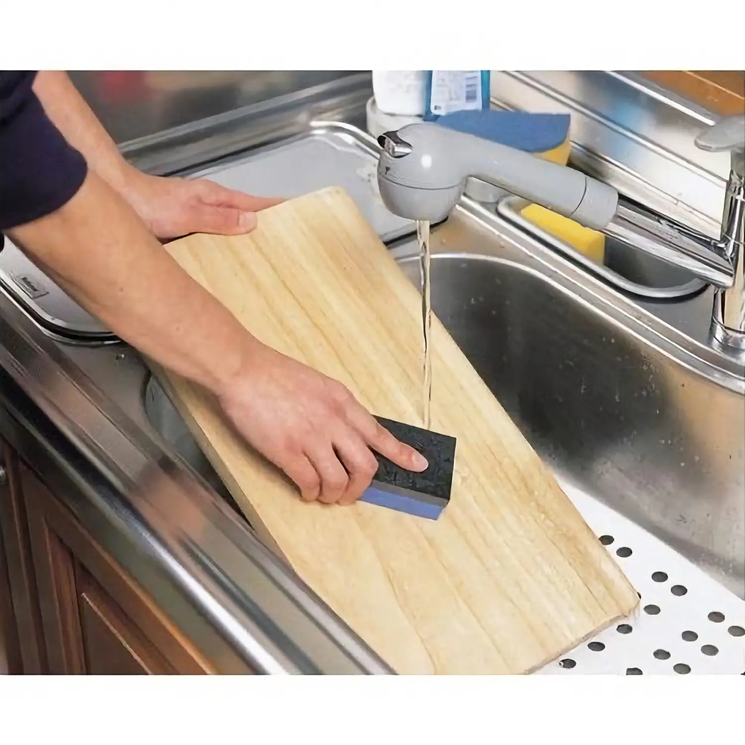Kato Sangyo Foamed Polyethylene Cutting Board with Scraper & Built-in Knife Sharpener - Non-Slip Kitchen Chopping Board for Meat, Vegetables & Fruits - Perfect for Home Cooking & Professional Chefs