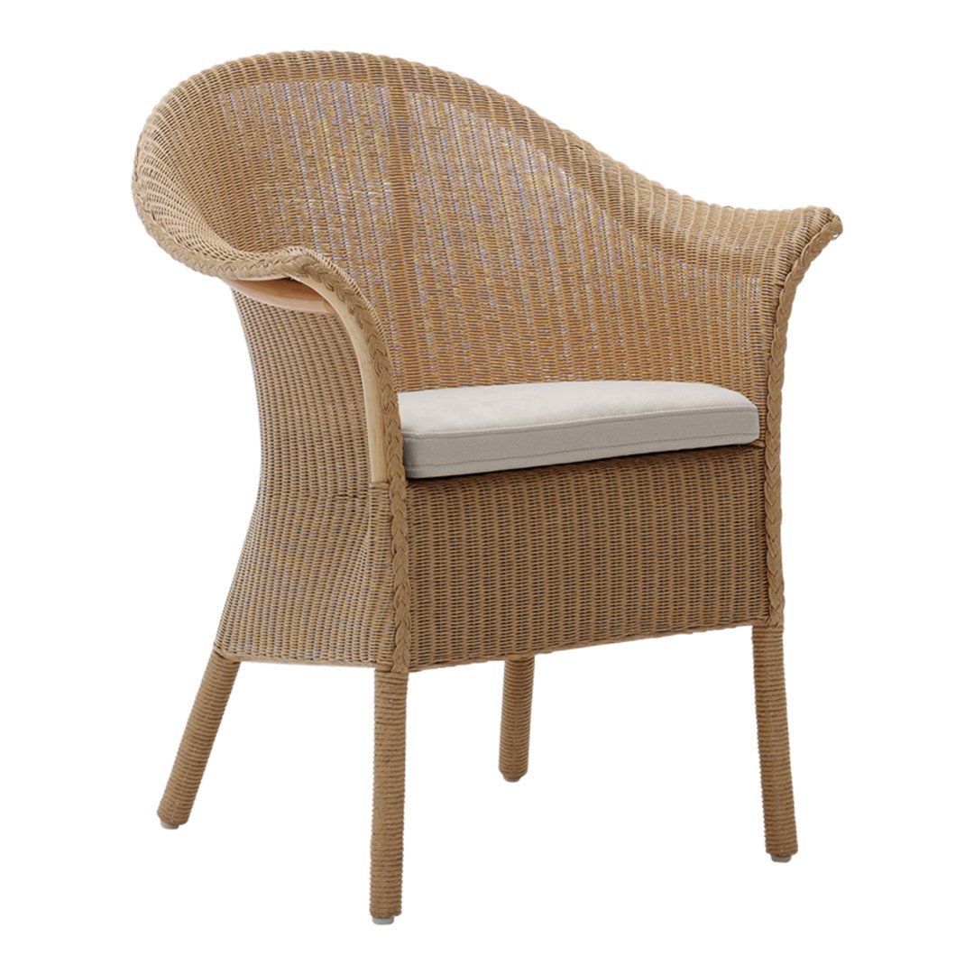 Sika Design Classic Chair - Mid-Century Modern Lounge Chair for Living Room, Office & Patio - Premium Teak Wood & Woven Rattan Furniture - Perfect for Home Decor & Relaxation