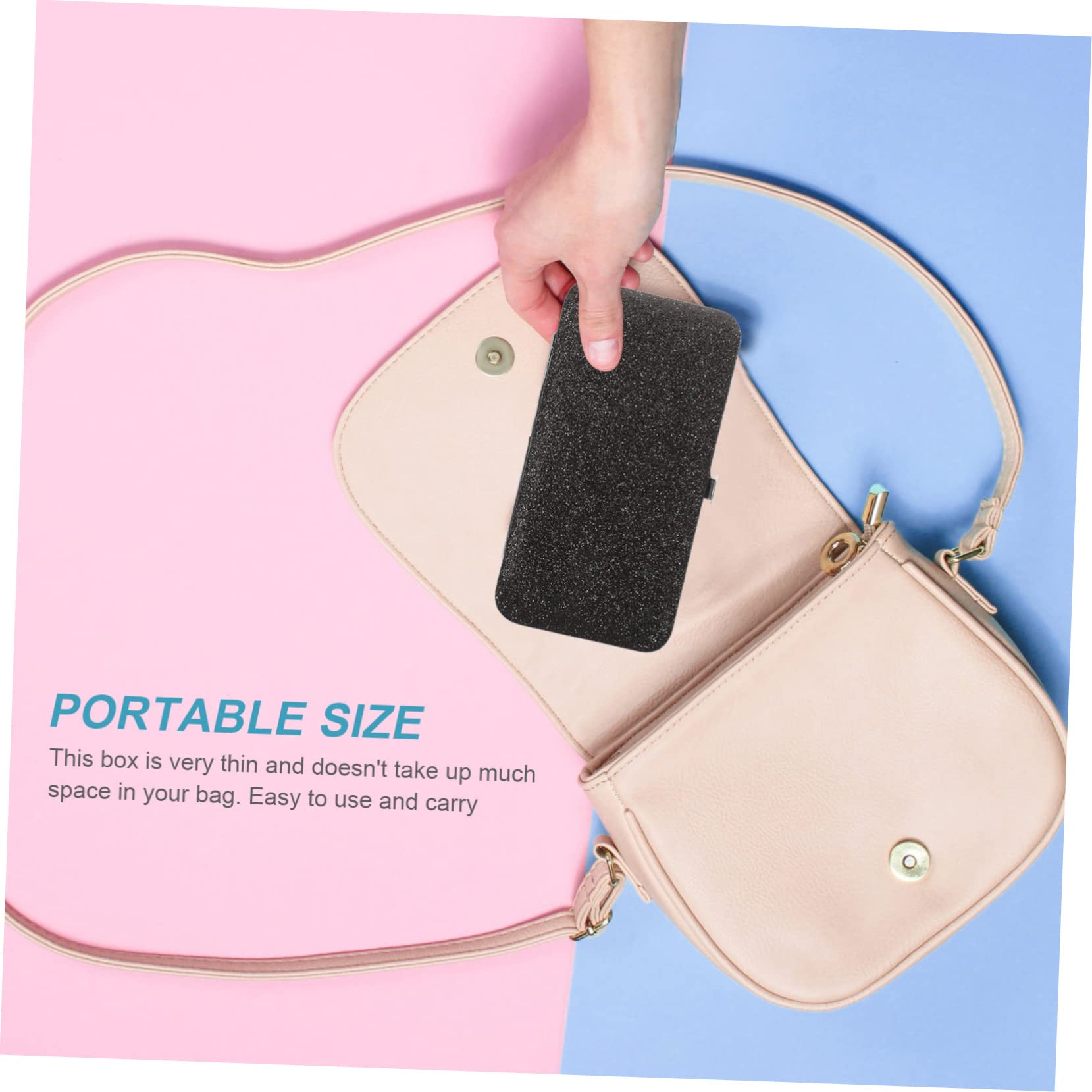 Professional Eyelash & Nail Tweezers Storage Bag - Shockproof PVC Makeup Tool Organizer for Eyelash Extensions, Gel Nail Kits & Beauty Accessories | Perfect for Salon, Travel & Home Makeup Organization