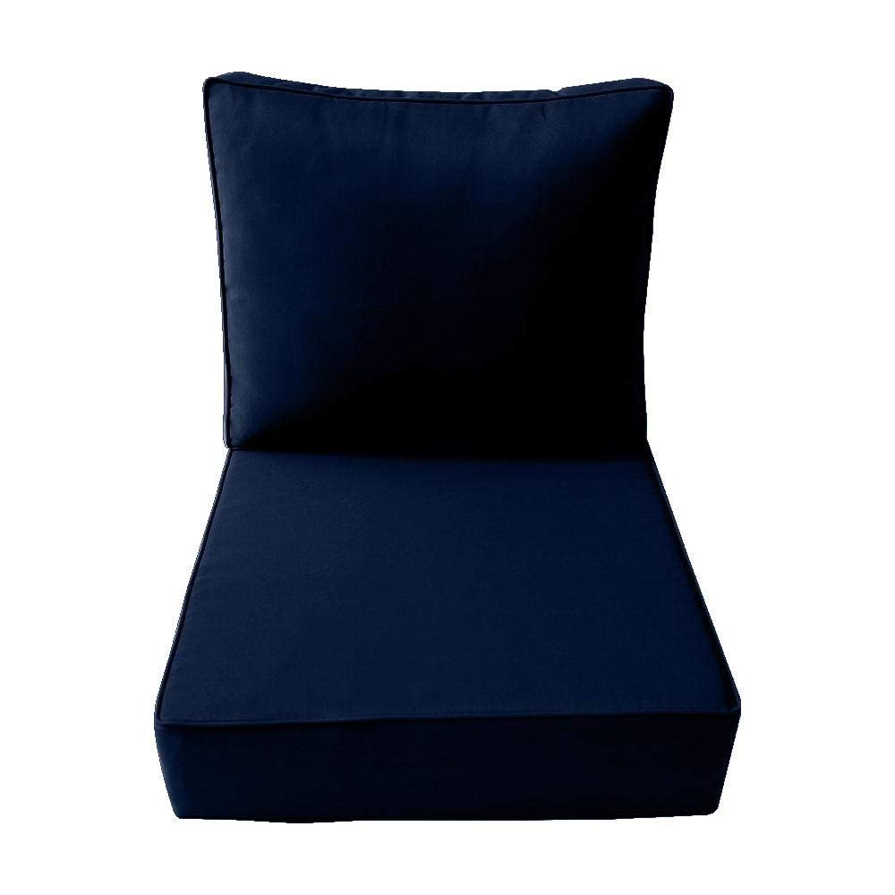 Prolinemax Piped Trim Medium 24x26x6 Deep Seat Back Cushion Slipcover Set AD101 - Perfect for Living Room Sofas, Sectionals, and Recliners - Washable & Durable Furniture Protector