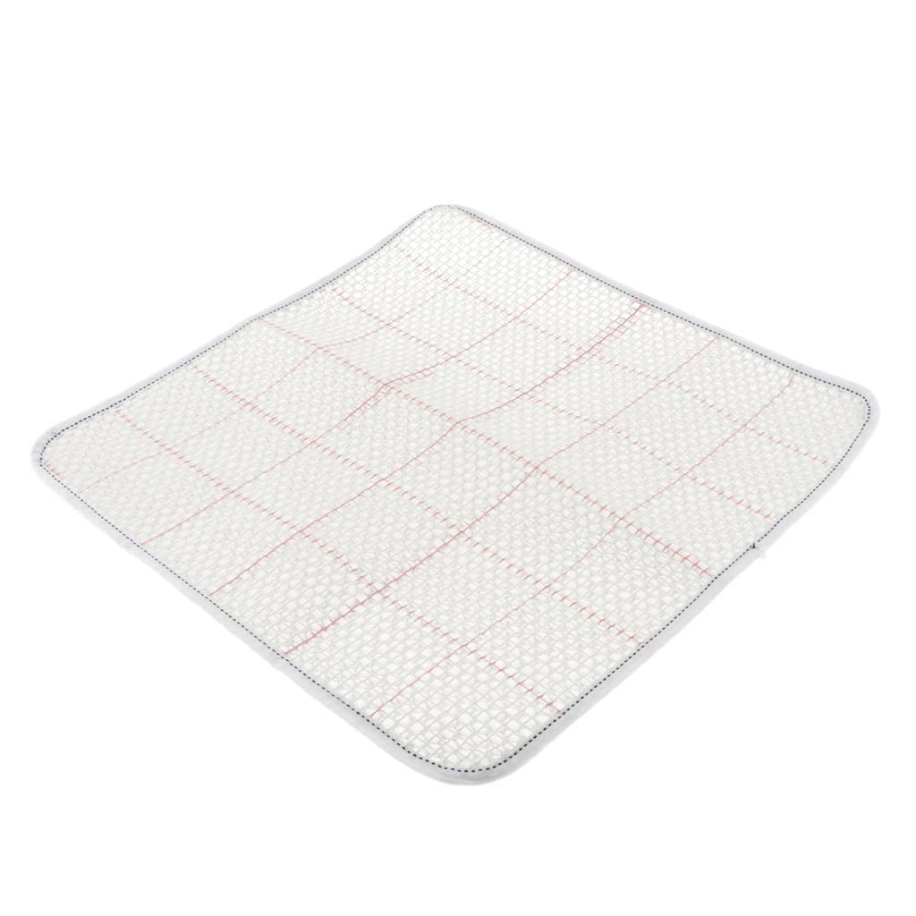 DYNWAVE Canvas Rug 8x38cm (15x15in) - Handmade Boho Decorative Floor Mat for Living Room, Bedroom & Entryway