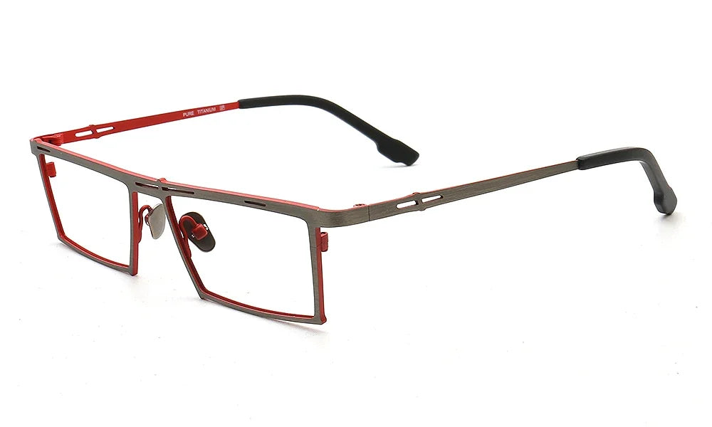 Stylish Aror Unisex Full Rim Square Titanium Eyeglasses Frame 47760 - Perfect for Work, Reading & Everyday Fashion
