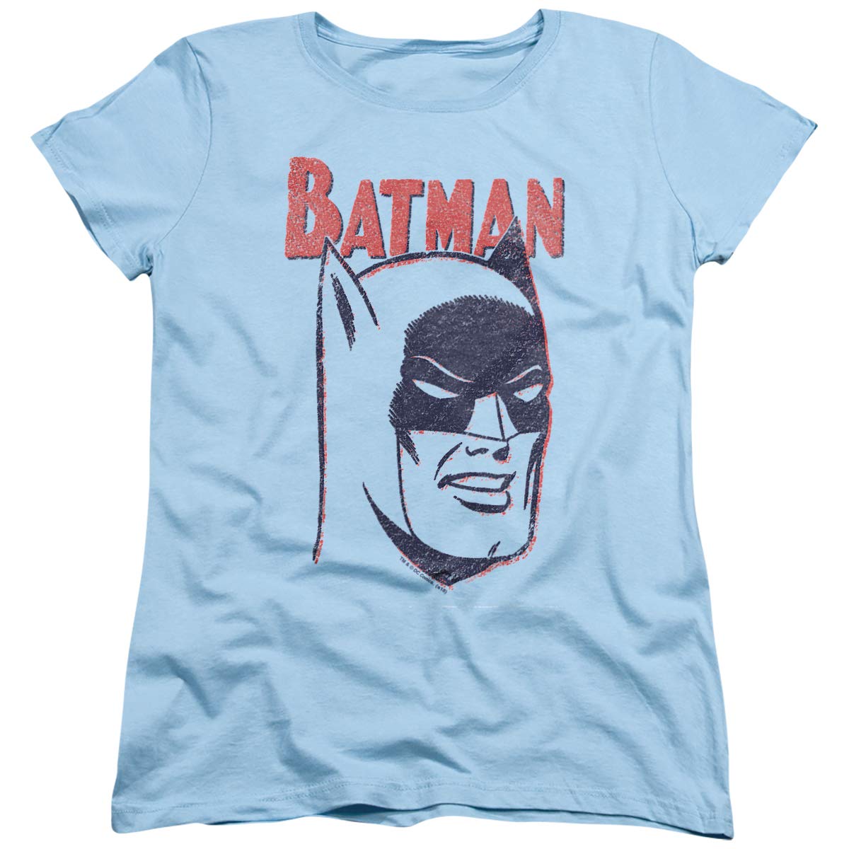 Batman Crayon Graphic T-Shirt for Women | Superhero Comic Style Tee | Casual Wear & Cosplay Outfit
