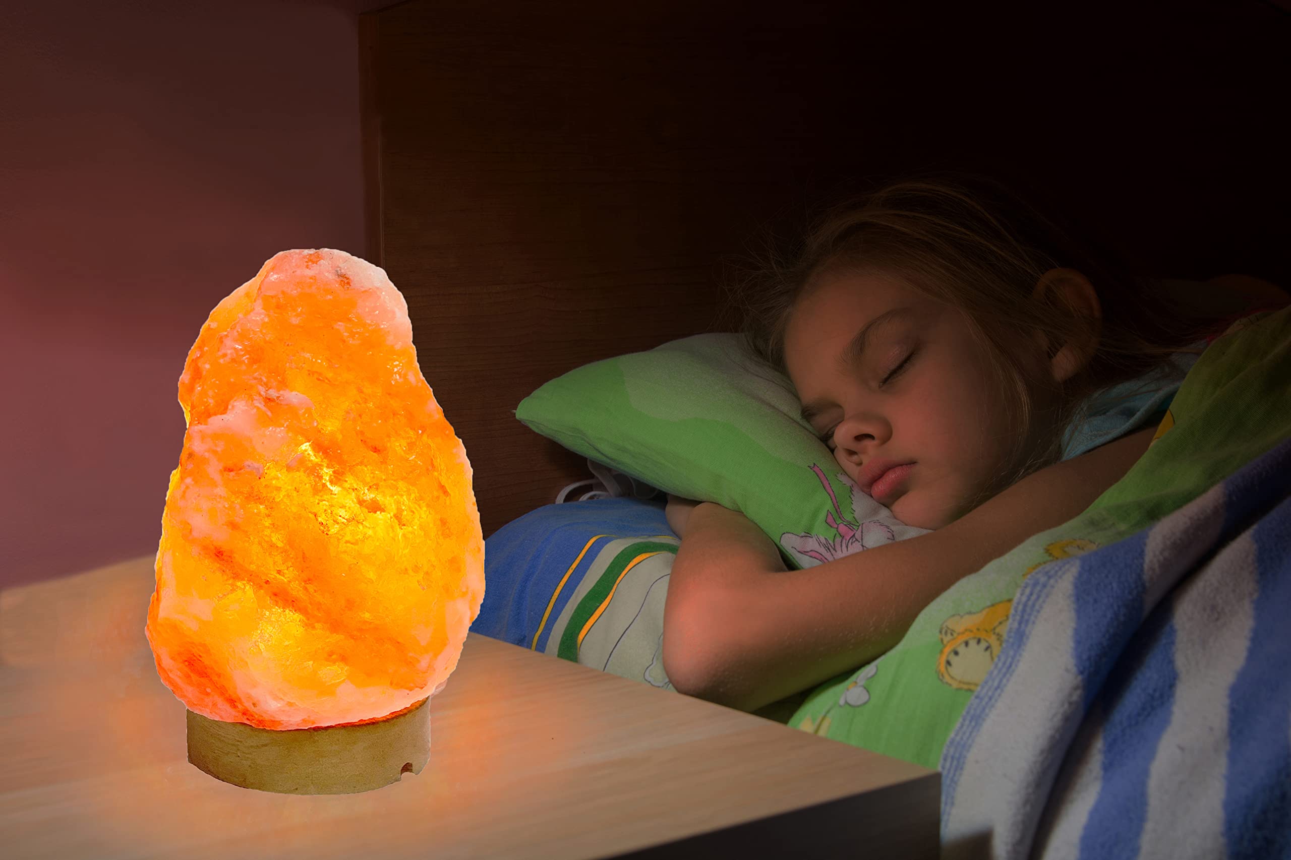 Natural Himalayan Pink Salt Lamp Set of 2 - 6-8 Inch Crystal Rock Lamps with Dimmer Switch | Handcrafted Home Decor for Bedroom, Living Room, Yoga Studio | Premium Gift Packaging for Relaxation & Aromatherapy