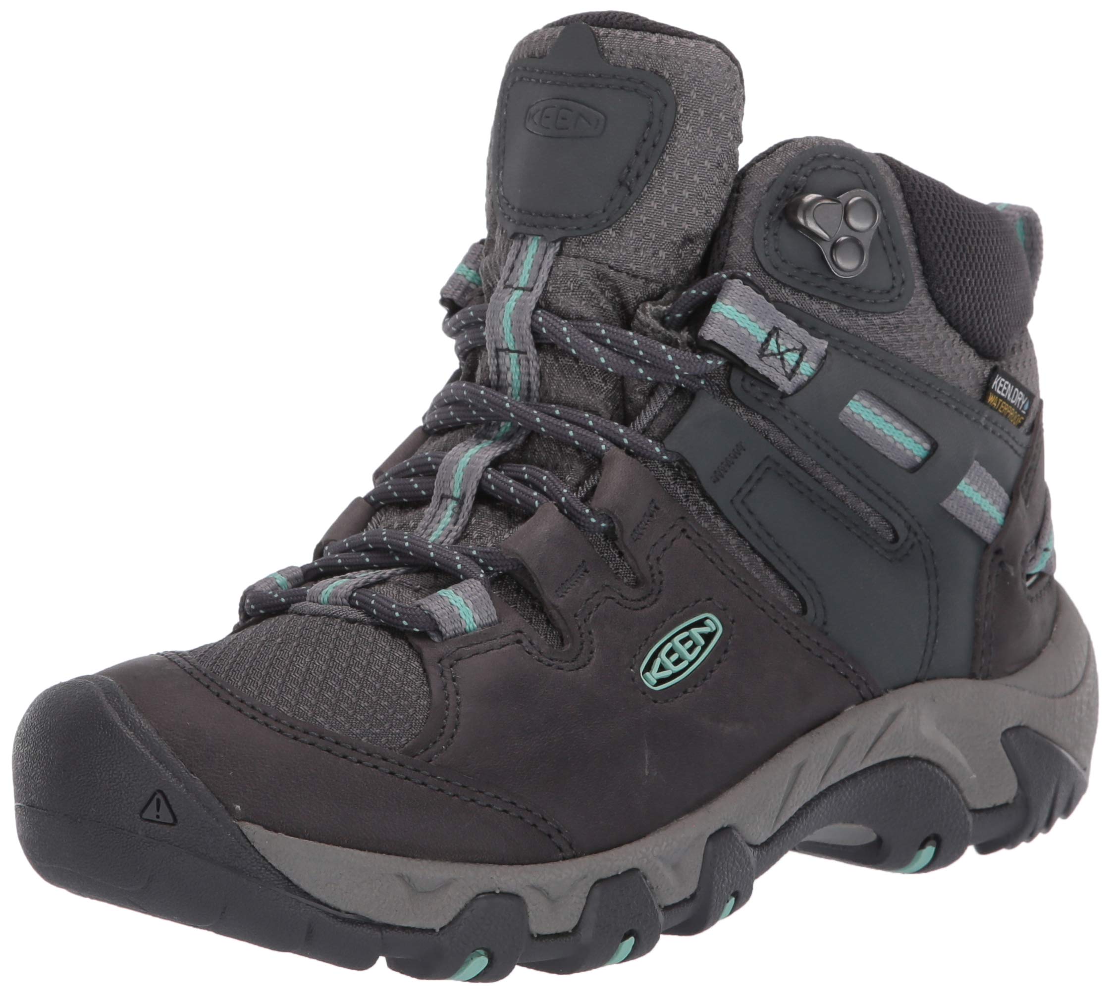 KEEN Women's Steens Mid Height Waterproof Leather Hiking Boots - Comfortable Outdoor Trekking Shoes for Hiking, Camping & Trail Walking