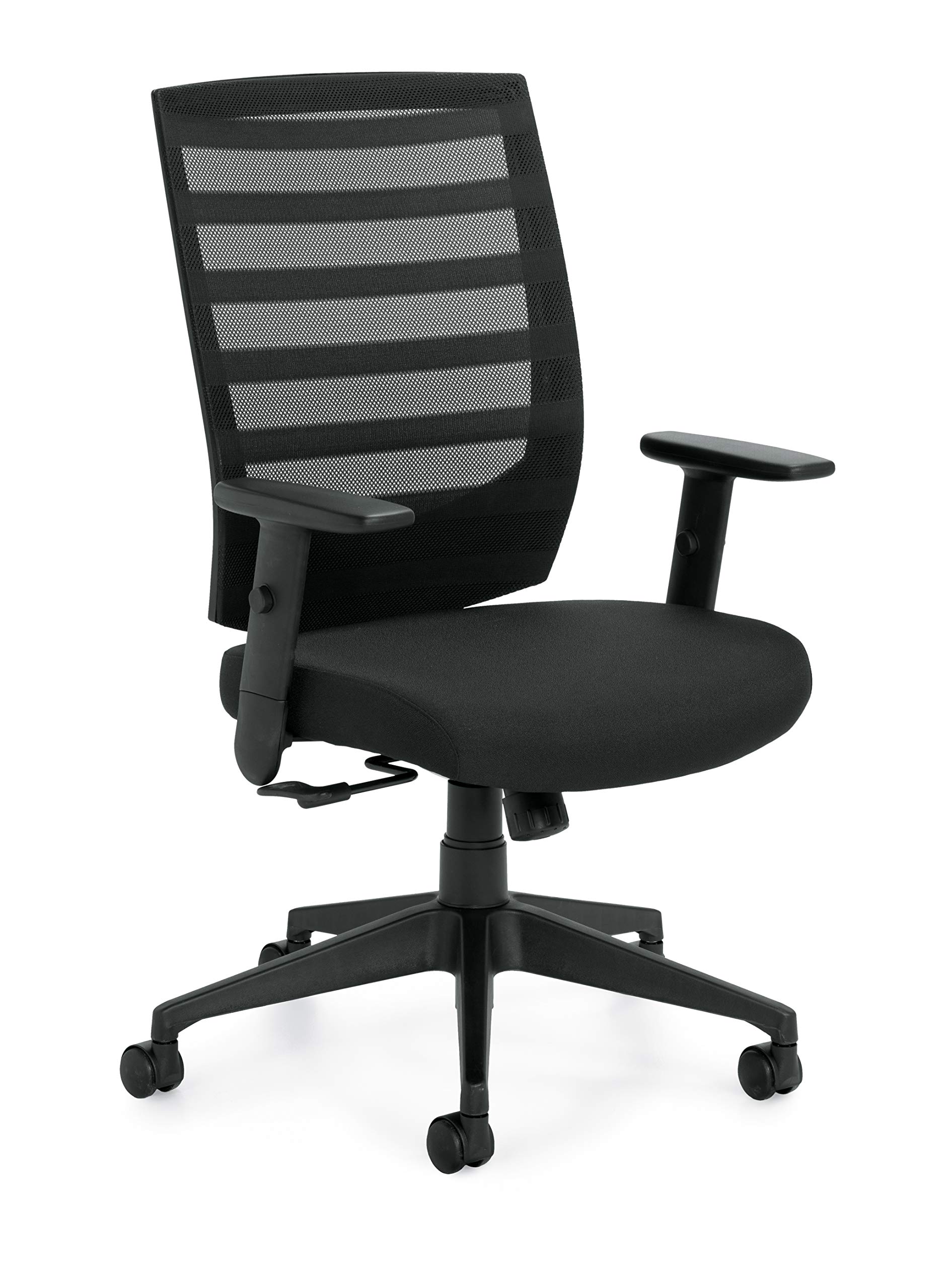 OTG11920B High Back Black Mesh Office Chair with Tilt Function - Ergonomic Desk Chair for Home & Office Workspaces