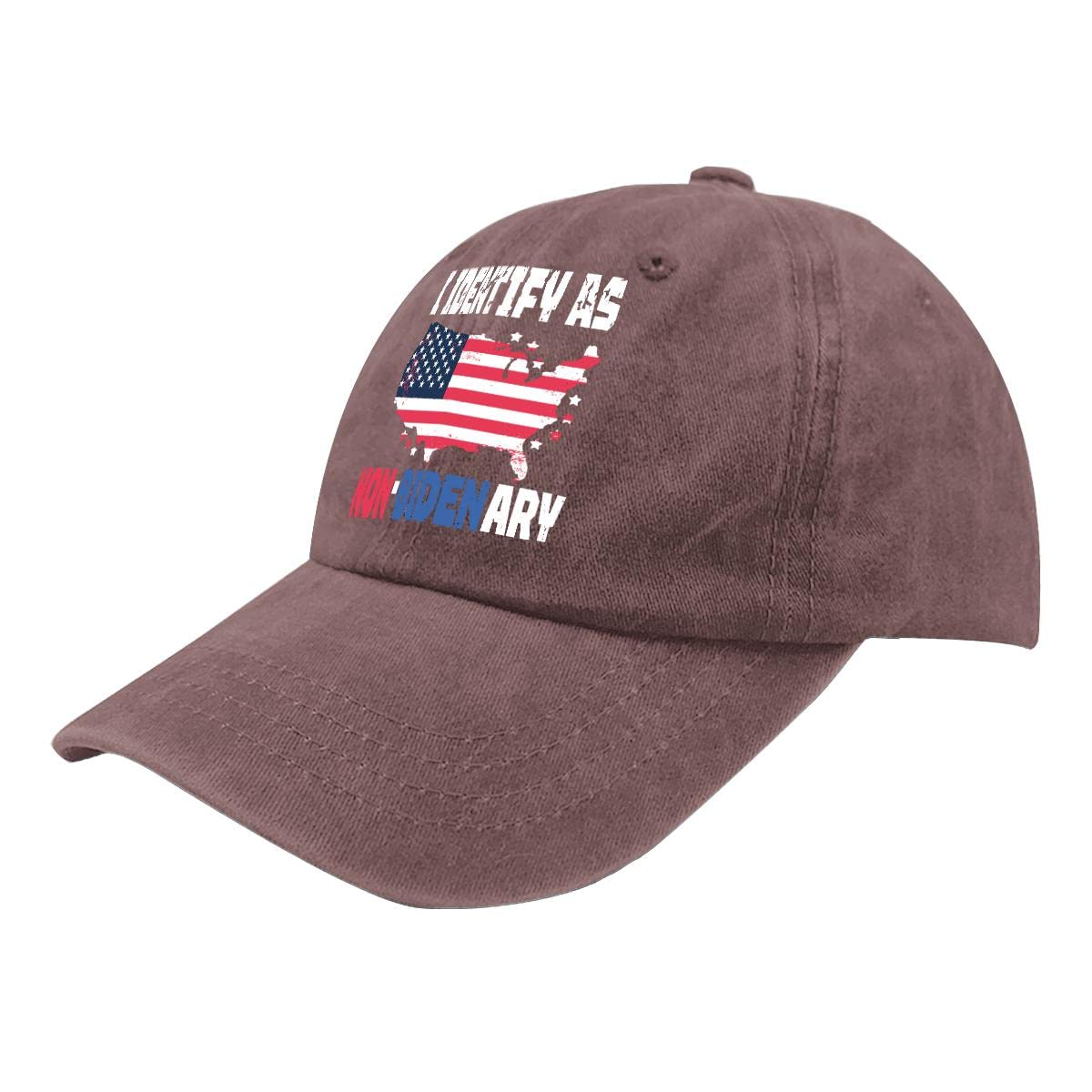 Non Binary Dad Hat - Vintage Anti Biden Baseball Cap for Women & Men - Cotton Adjustable Fishing Hat - Perfect for Outdoor Activities, Protests & Casual Wear