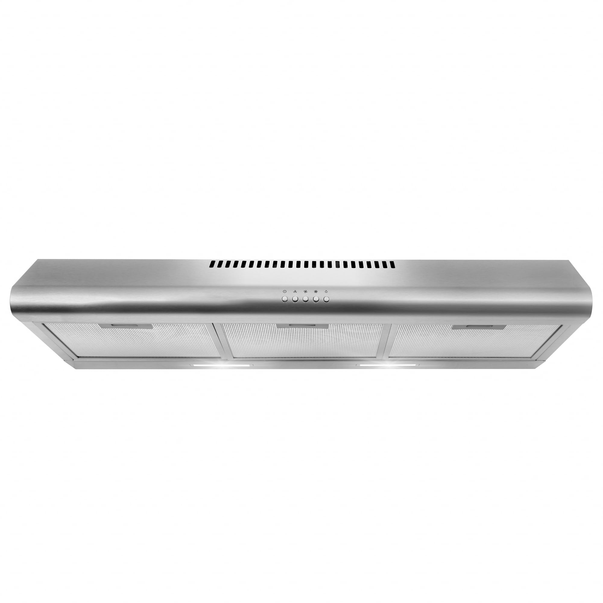 COSMO COS-5MU36 36-inch Stainless Steel Under Cabinet Range Hood with LED Lights, Reusable Filters & Button Controls | Delta Collection | Perfect for Kitchen Ventilation & Smoke Removal