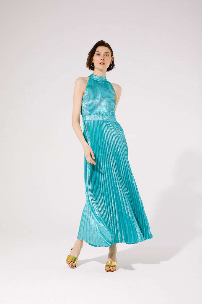 Kalisis Maxi Dress for Women - Flowy Summer Beach Dress in Pool Blue | Perfect for Beach Vacations, Pool Parties & Casual Outings