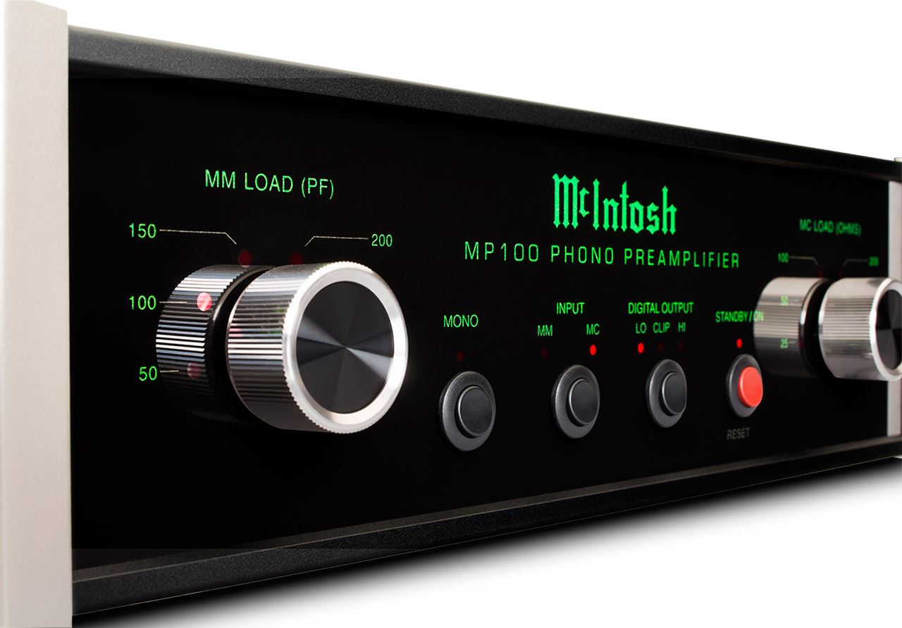 McIntosh MP100 High-End Phono Preamplifier for Vinyl Records - Perfect for Audiophiles & Home Audio Systems