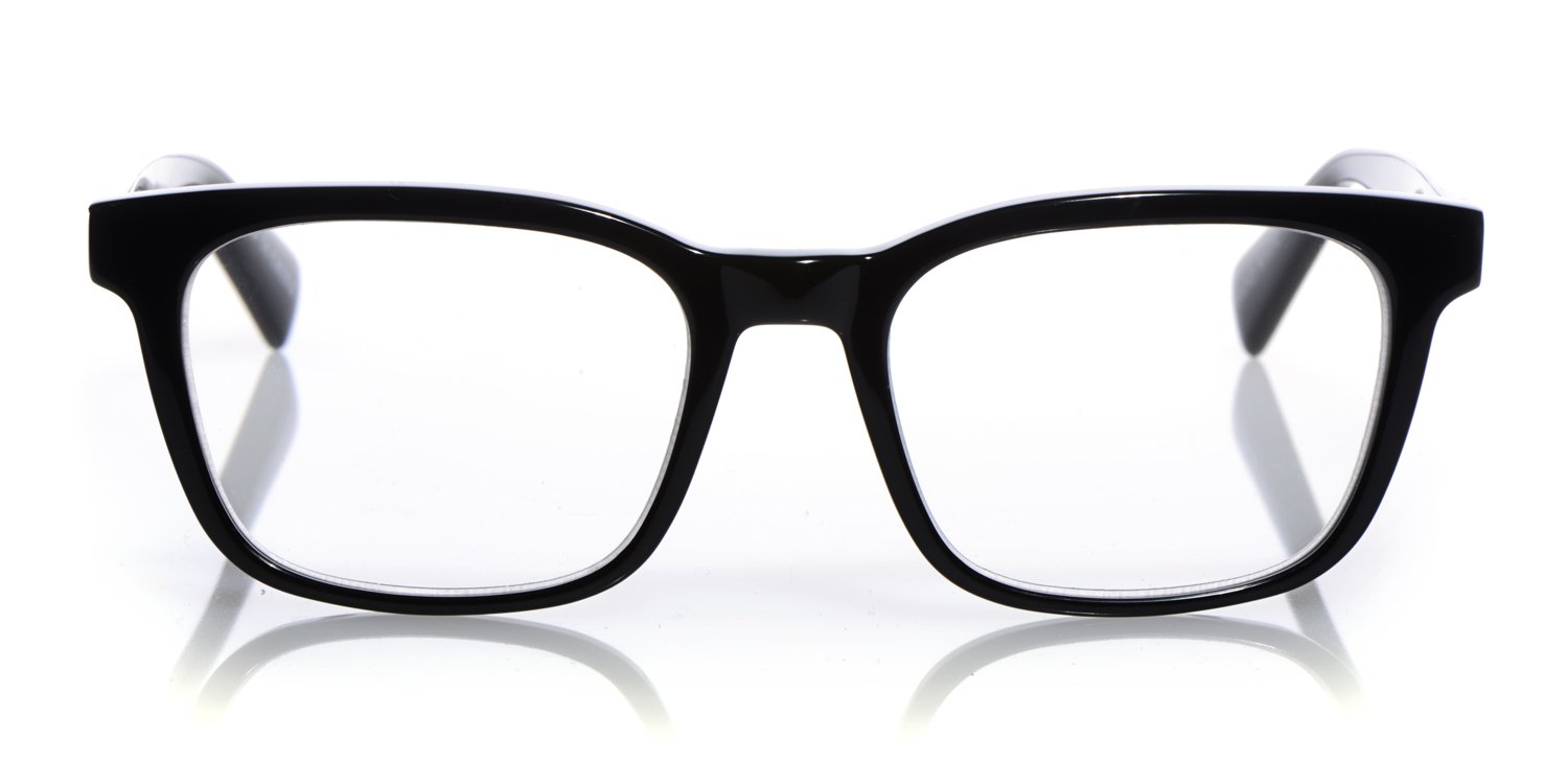 eyebobs C Through Unisex Premium Reading Glasses for Men & Women | Square Frame Readers | Perfect for Reading, Computer Work & Close-Up Tasks