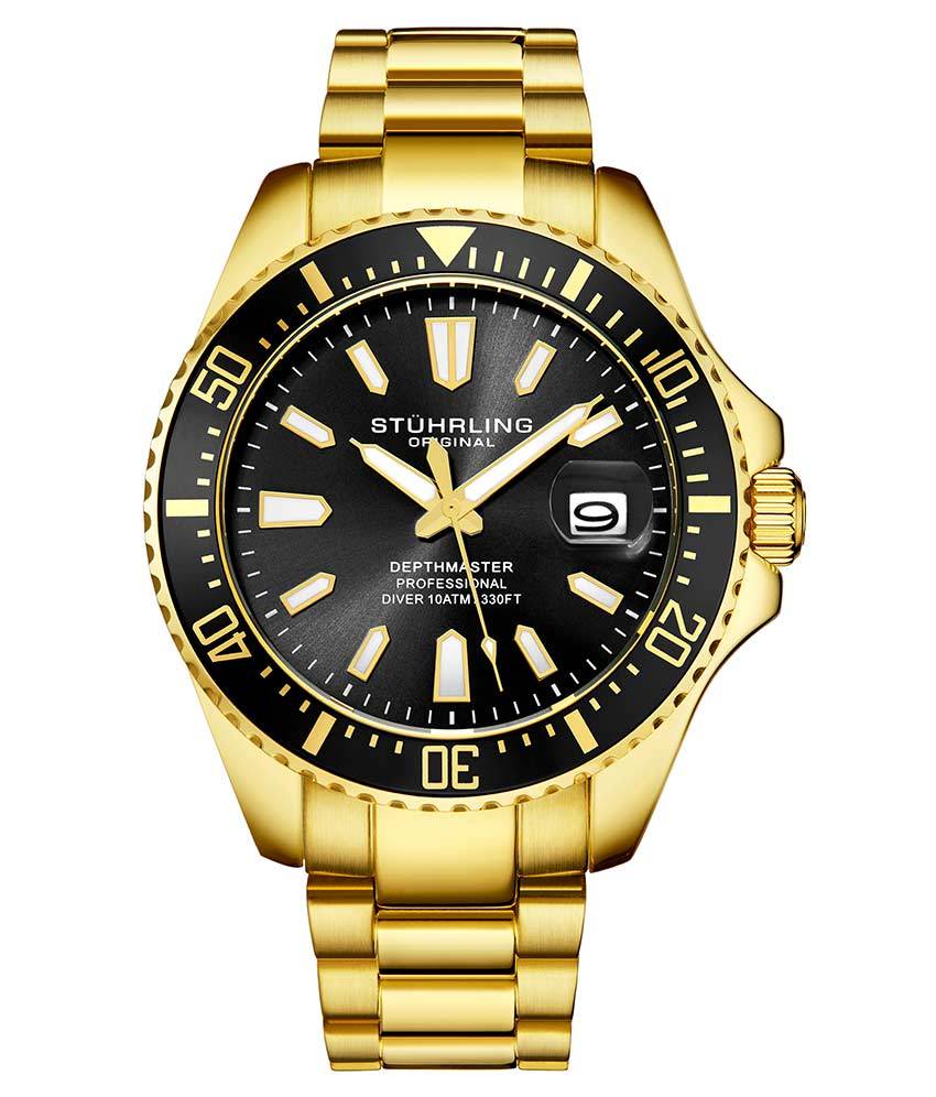 Depthmaster 3950A 42mm Quartz Diver Watch - Waterproof Luxury Dive Watch for Men - Perfect for Scuba Diving, Swimming & Outdoor Adventures