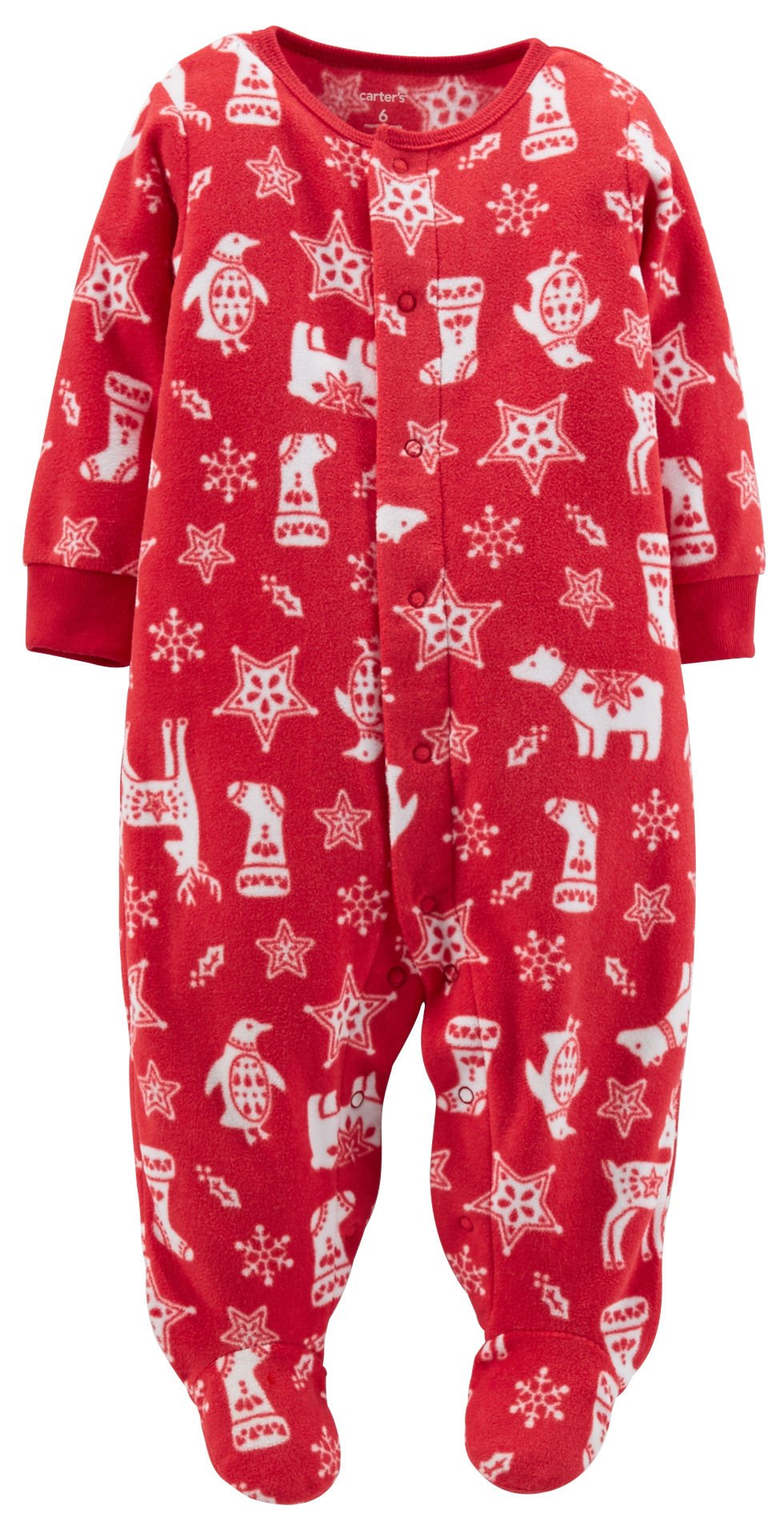 Santa Baby Christmas Sleep N Play Footie Pajamas - Soft & Cozy Holiday Outfit for Infants & Toddlers - Perfect for Christmas Morning, Family Photos & Holiday Parties