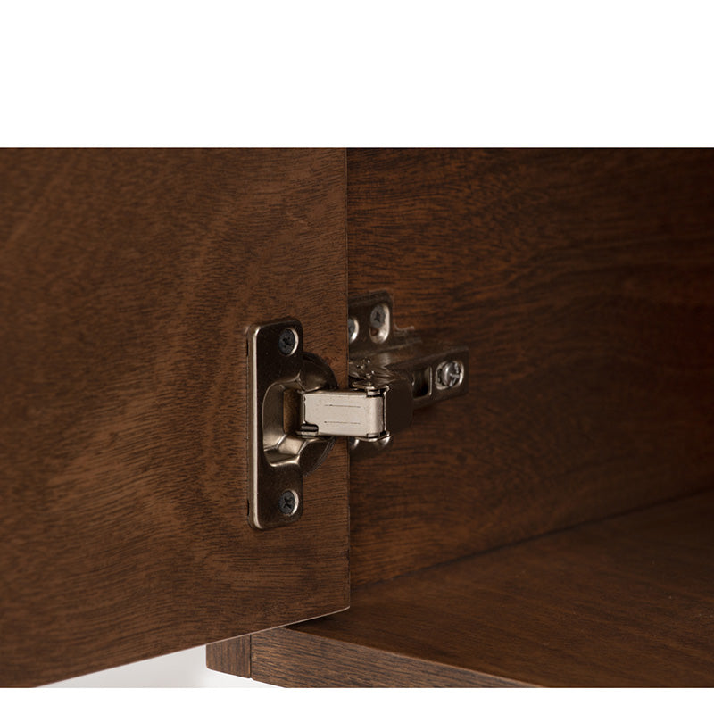 BREDA 180cm Walnut Entertainment TV Stand - Modern TV Console for Living Room, Bedroom & Home Theater