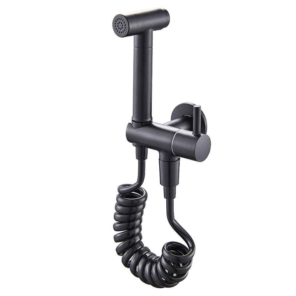 BlackSprayer Brass Cloth Diaper Washer & Shower Sprayer Set - Wall Mounted Portable Bathroom Shower Tap with Single Cold Water - Perfect for Baby Care, Pet Washing & Household Cleaning