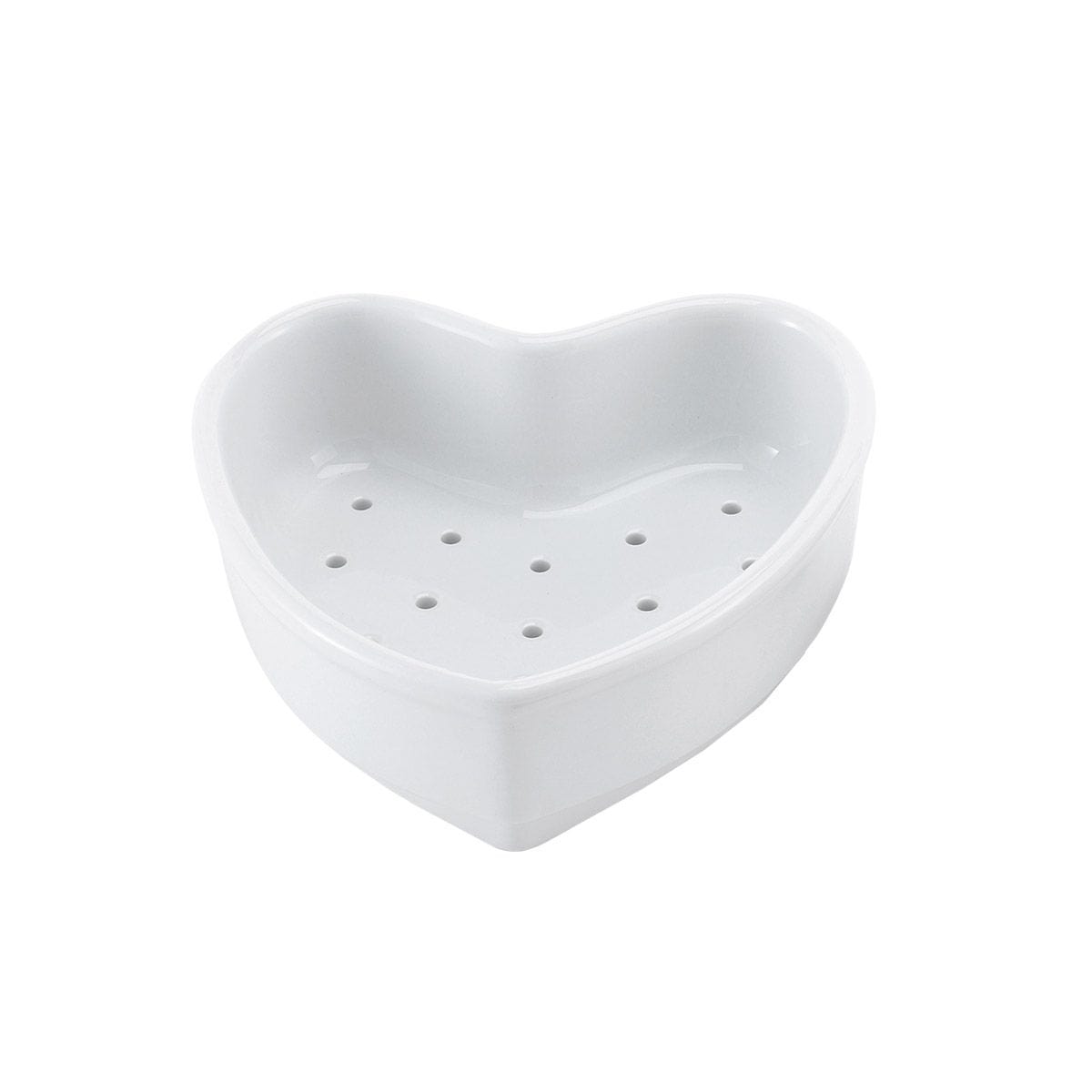 4oz Porcelain Coeur a la Creme Dessert Mold - Perfect for French Cheesecake, Panna Cotta & Elegant Dessert Presentation