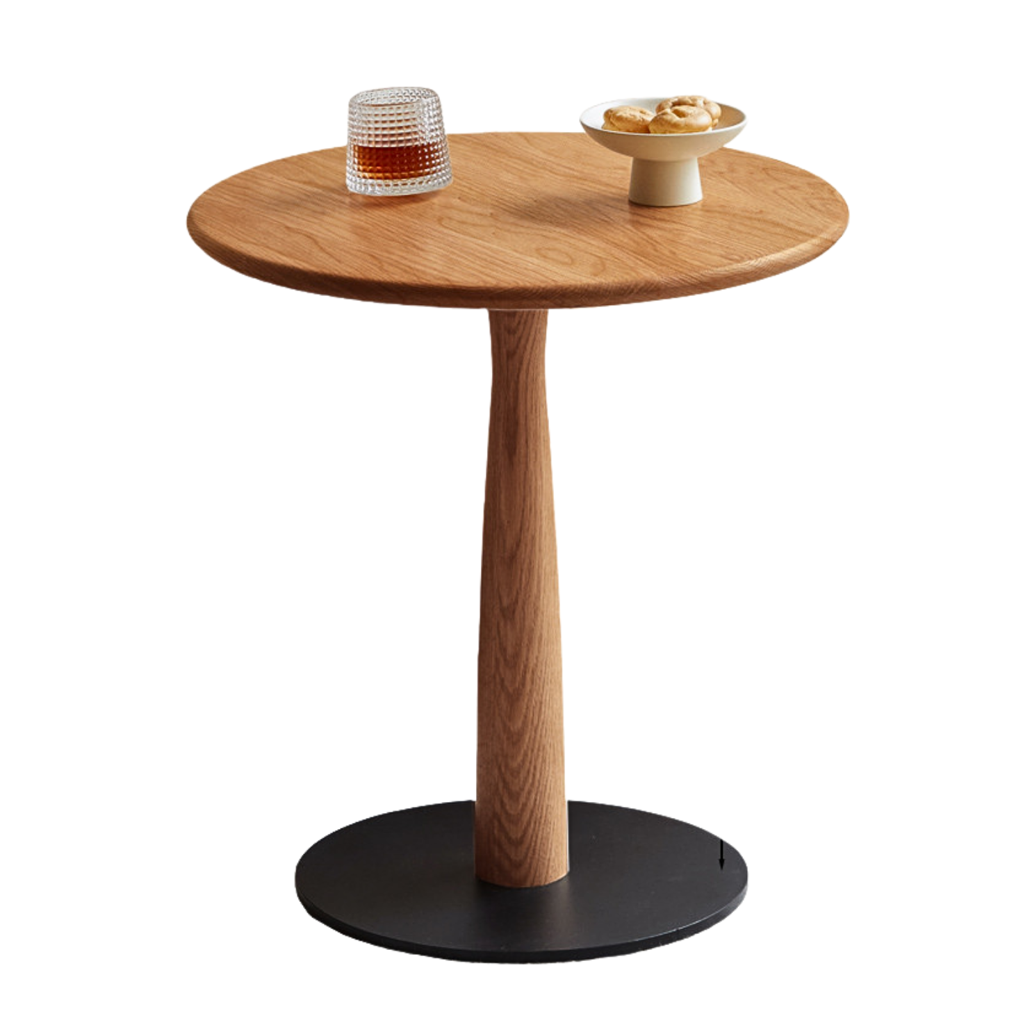 19.6x19.6x21.2 inch/ 50x50x54 сm/ Cherry color/ Cherry solid wood side table