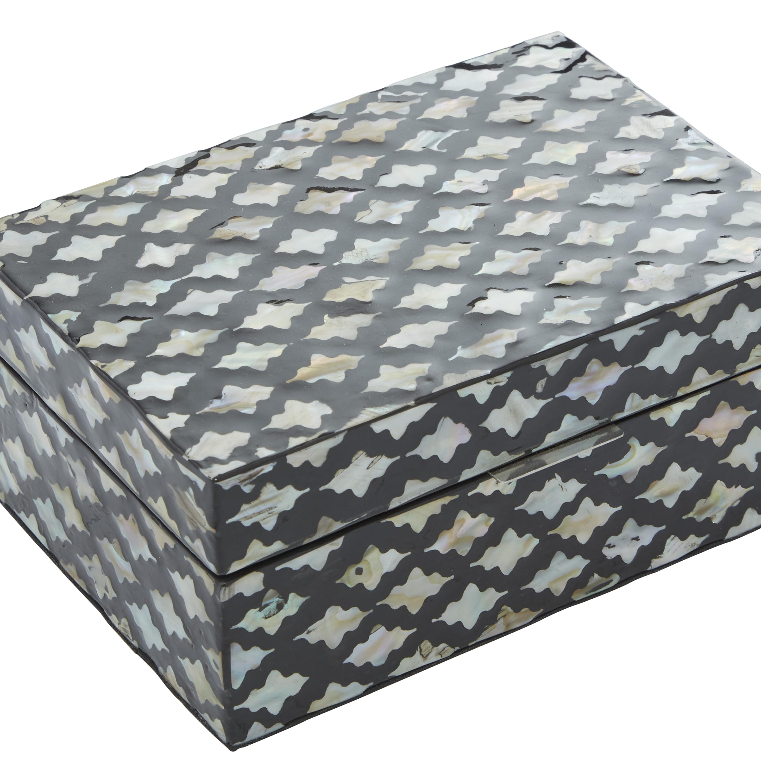 Deco 79 Mother of Pearl Shell Decorative Keepsake Box Set - 12